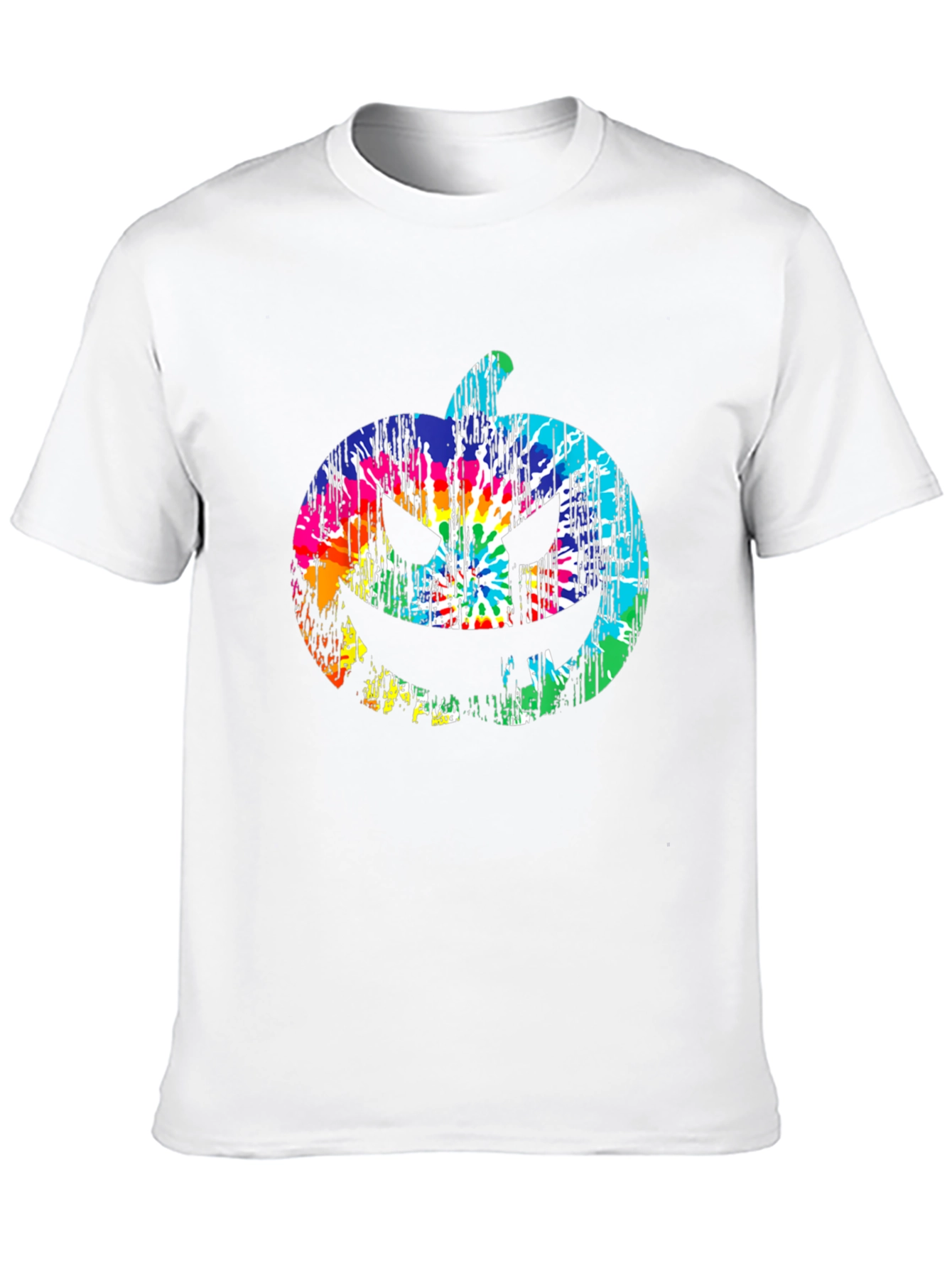 Tie Dye Pumpkin Halloween T-Shirt