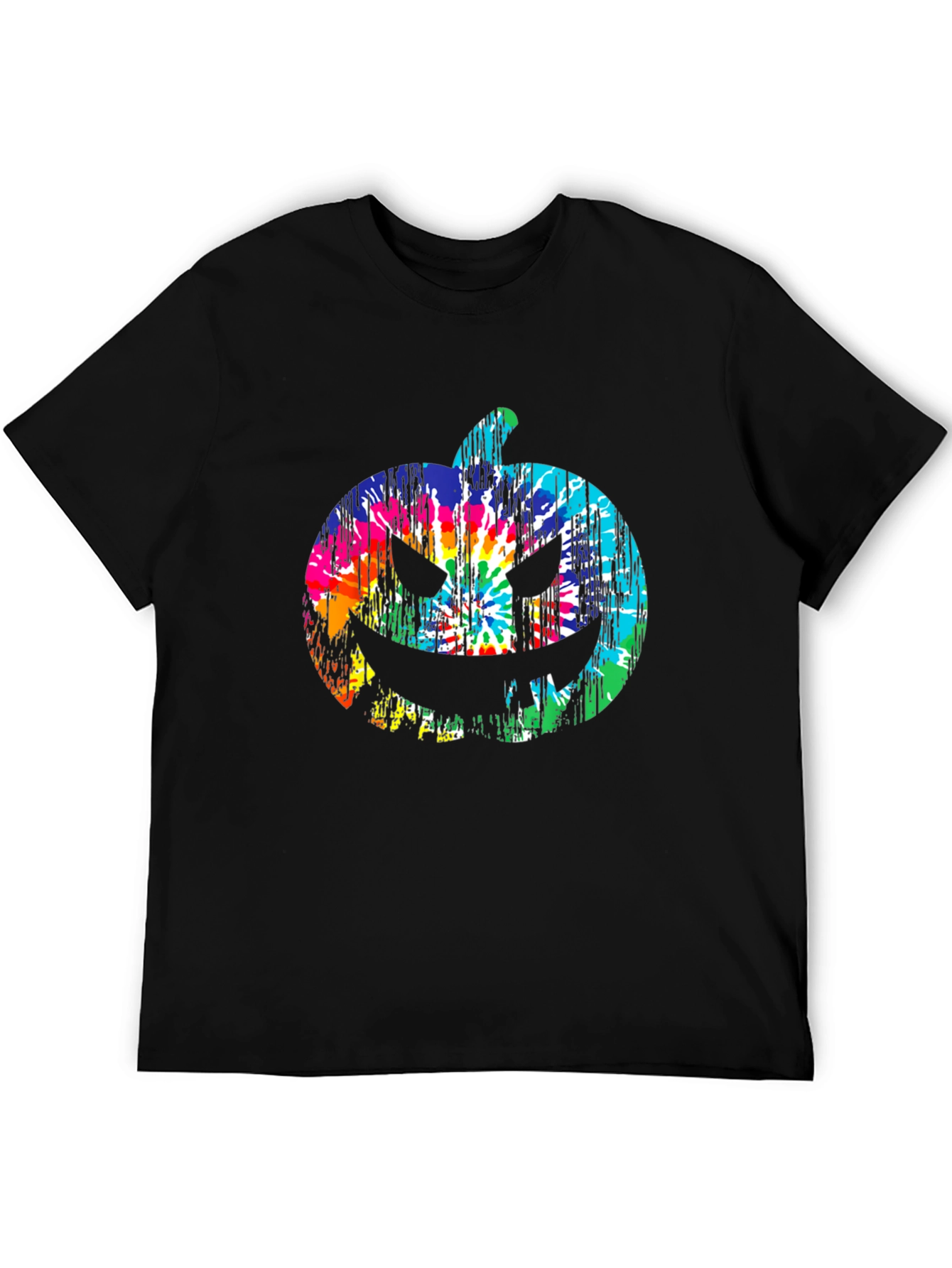 Tie Dye Pumpkin Halloween T-Shirt