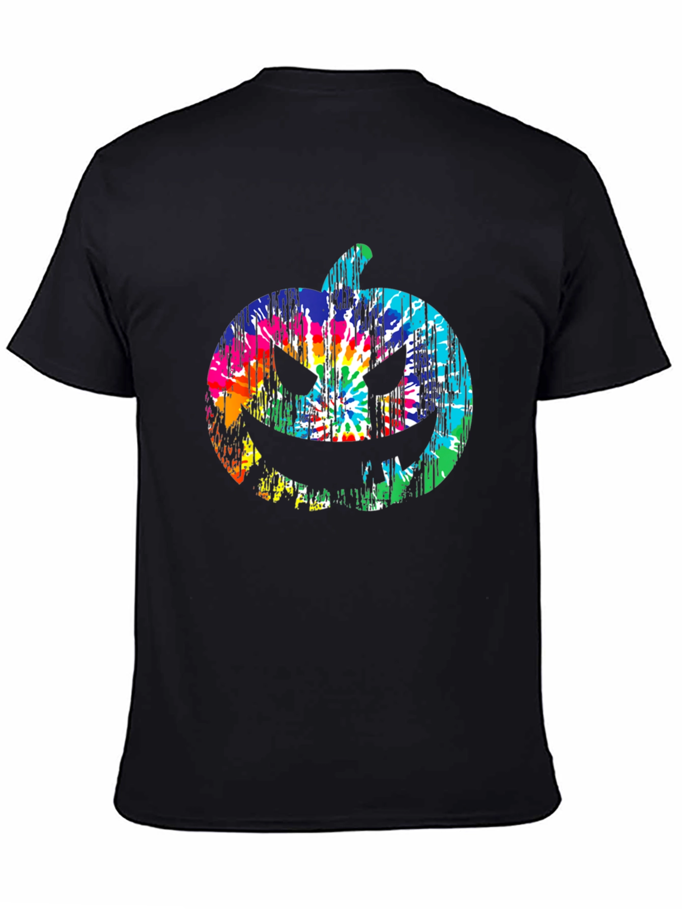 Tie Dye Pumpkin Halloween T-Shirt