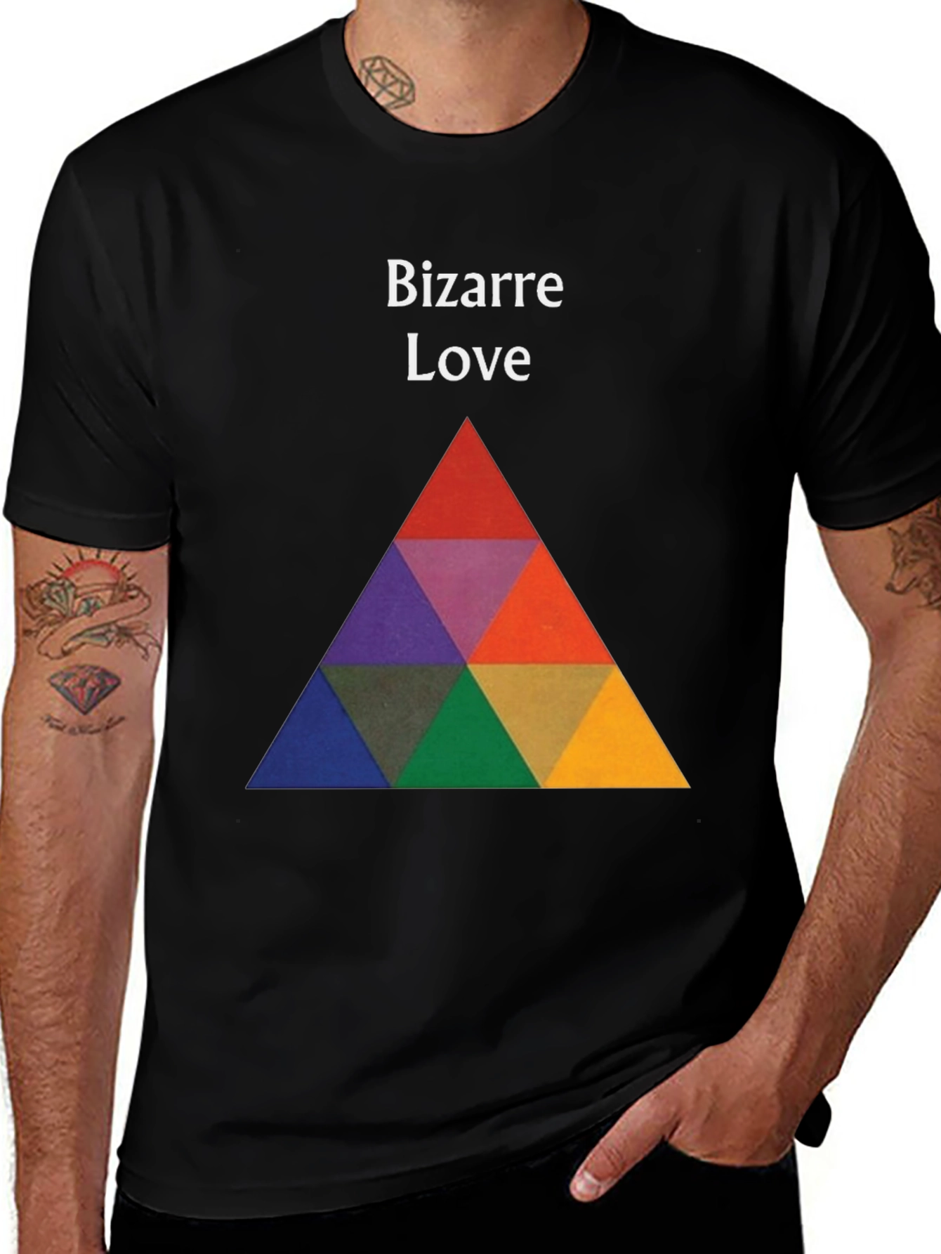 Bizarre Love Graphic Tee - Bold Triangle Design