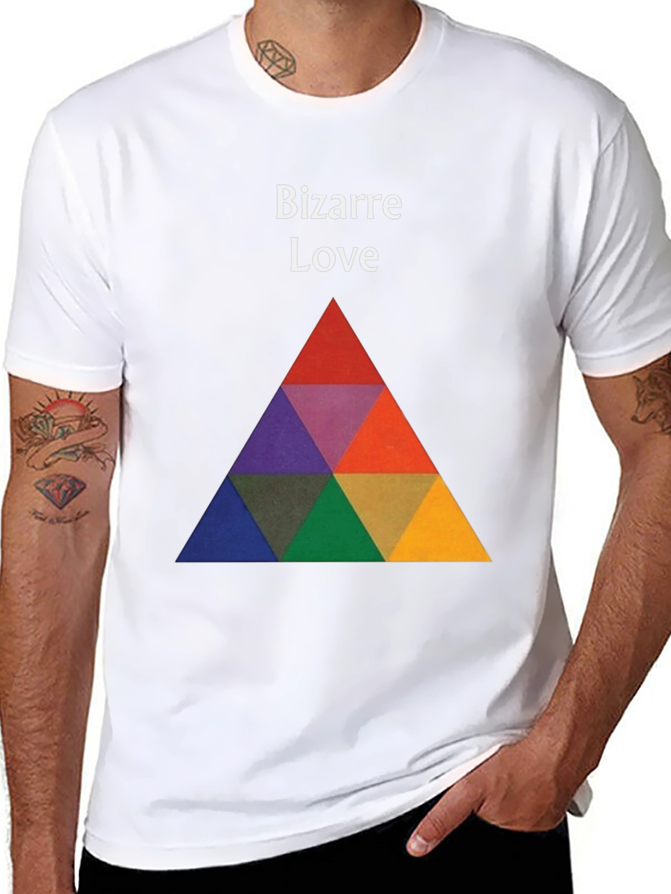 Bizarre Love Graphic Tee - Bold Triangle Design