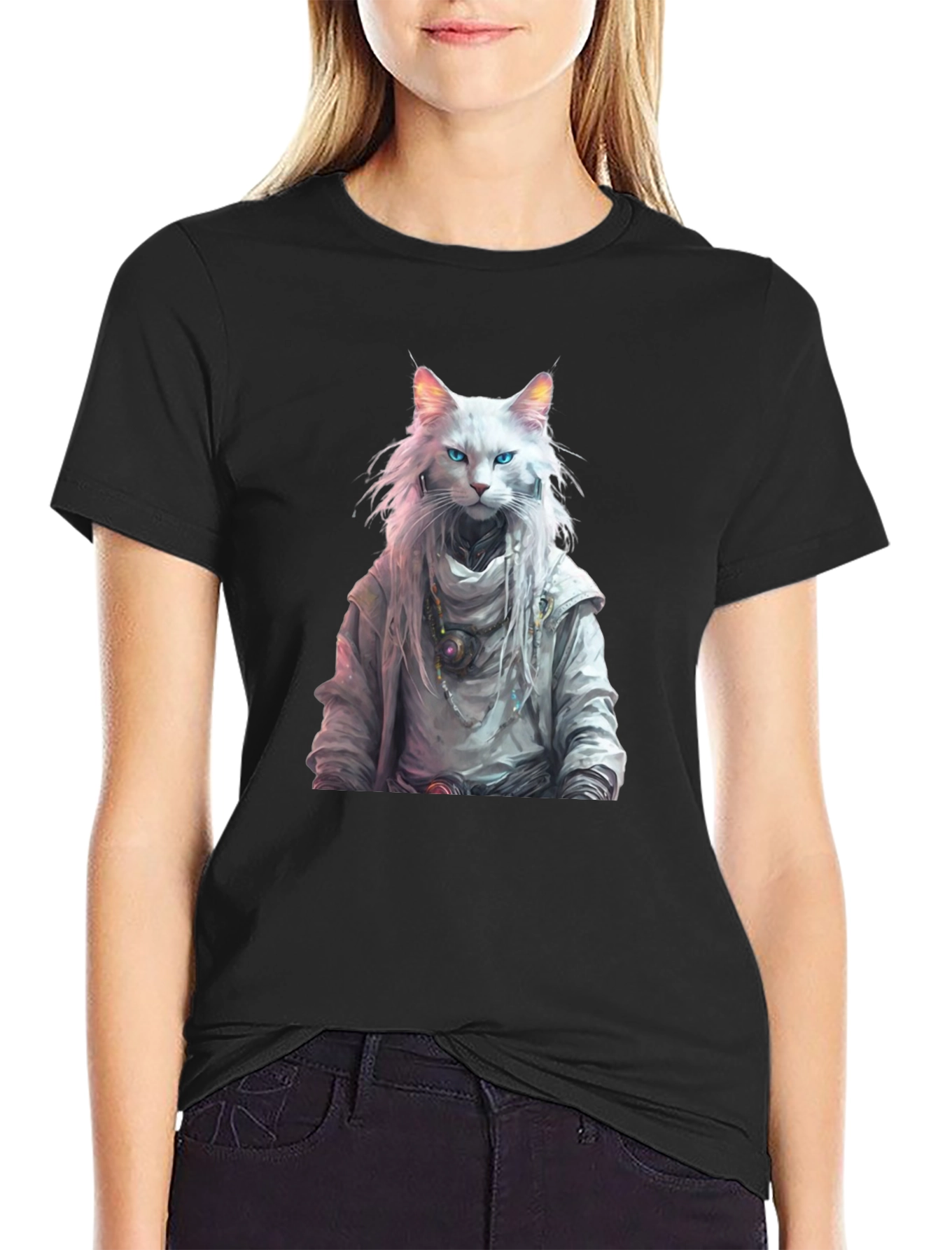 Wizard Cat Graphic Tee