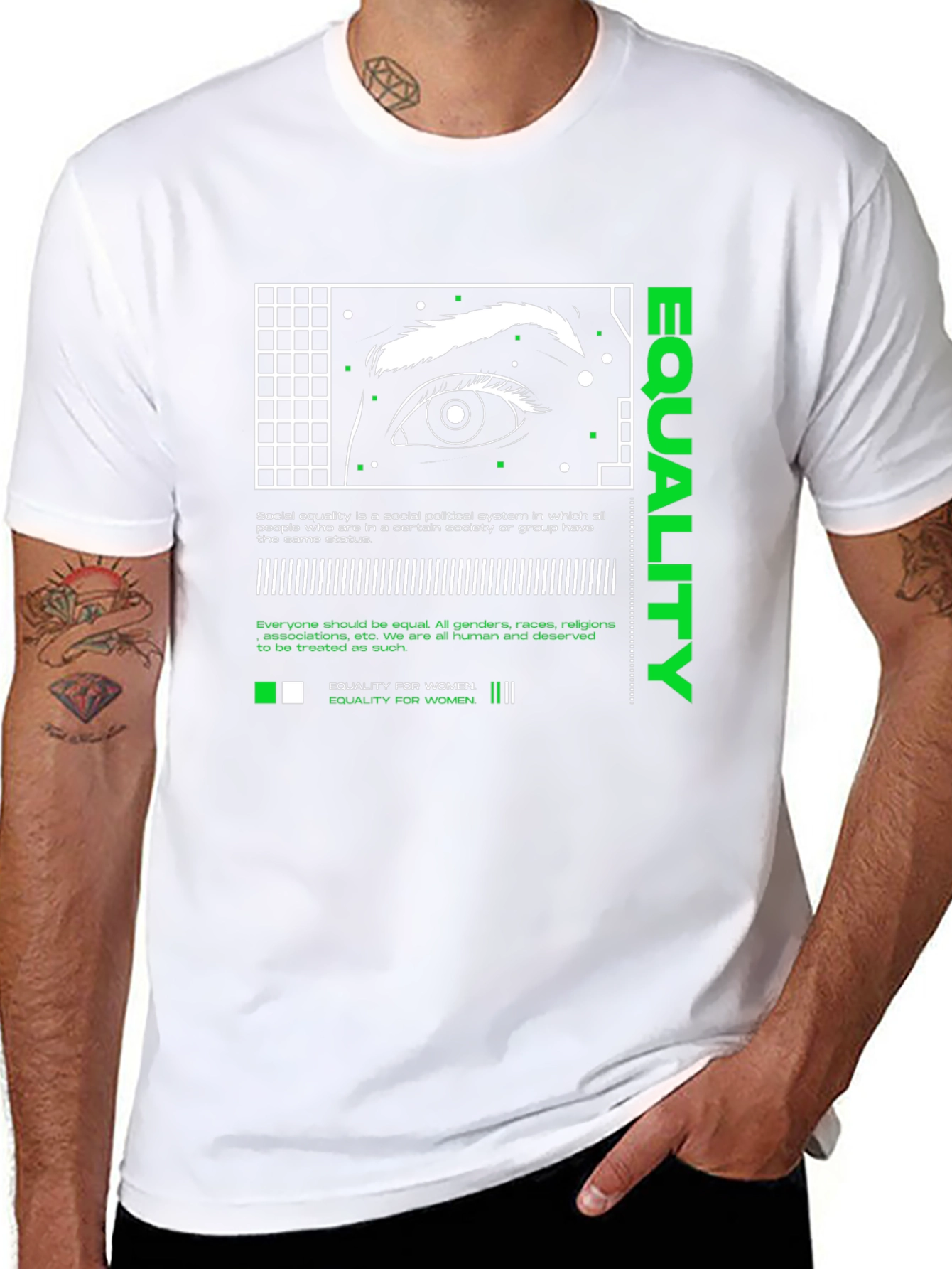 Equality Eye Graphic Tee - Social Justice T-Shirt