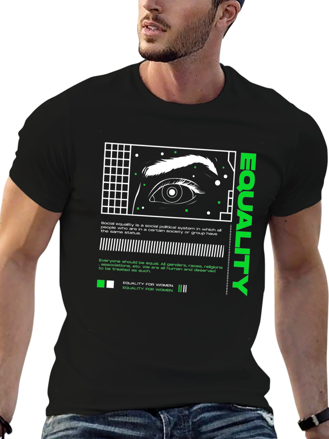 Equality Eye Graphic Tee - Social Justice T-Shirt