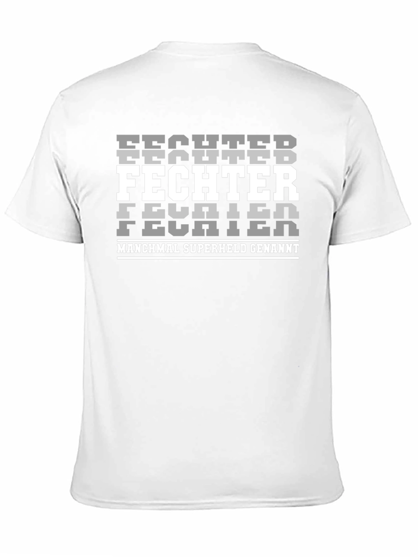 Fighter Superhero Black Graphic T-Shirt