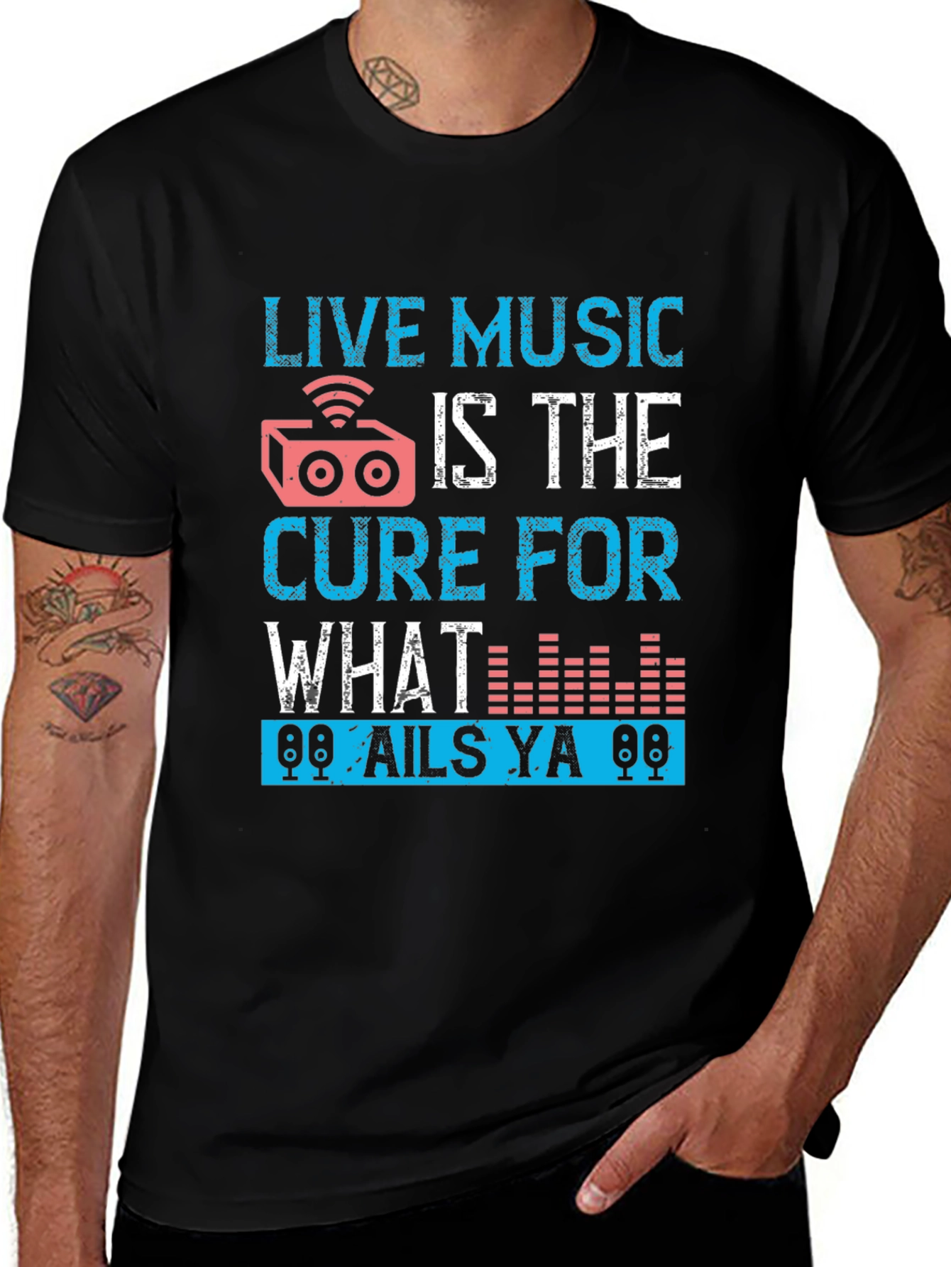 Live Music Cure Graphic T-Shirt