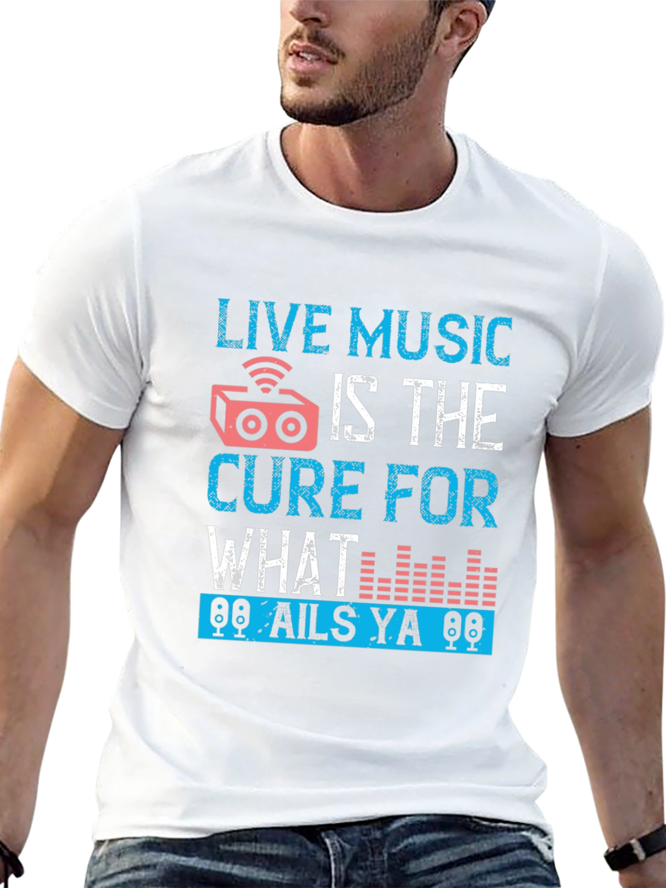 Live Music Cure Graphic T-Shirt