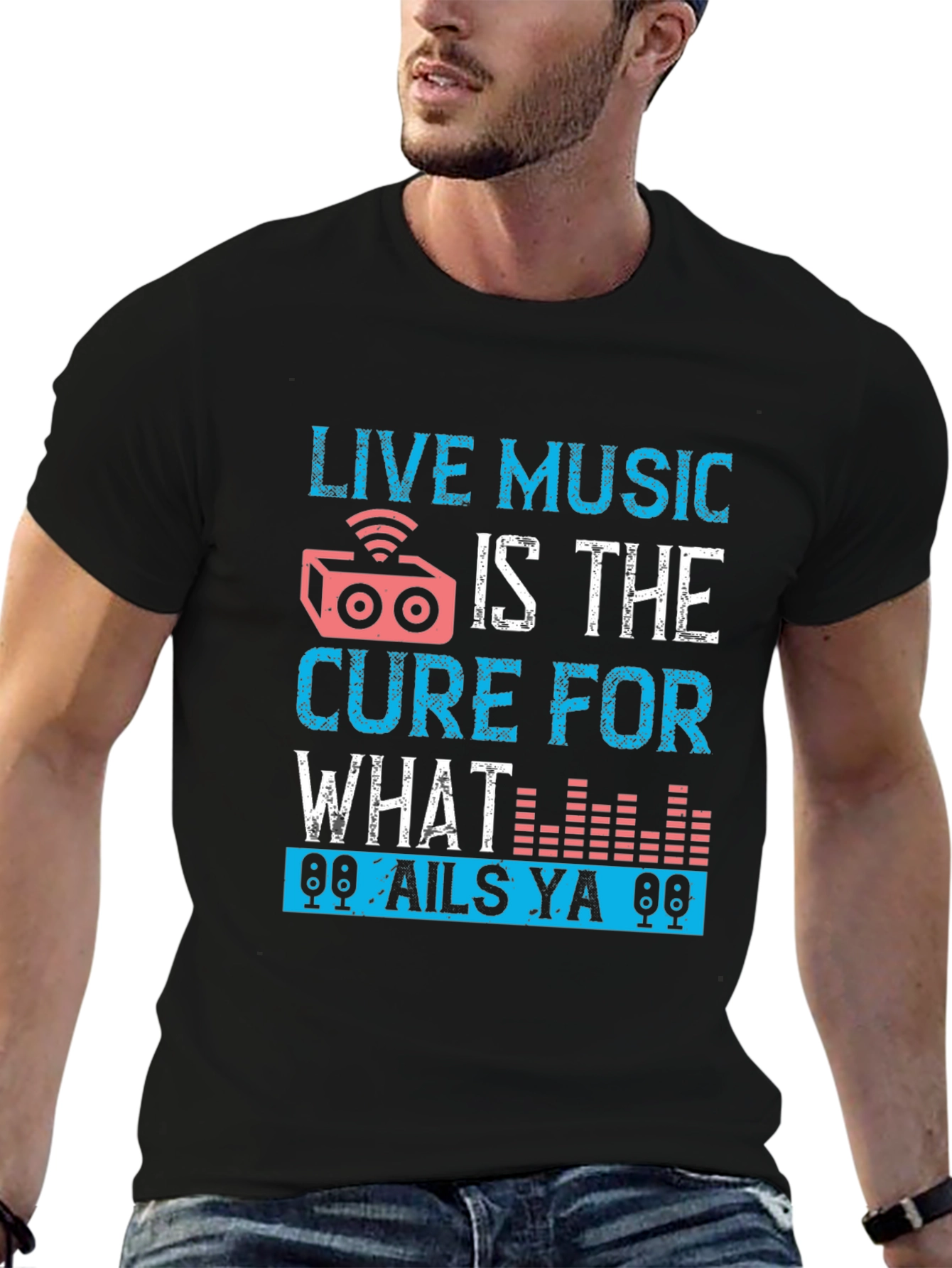 Live Music Cure Graphic T-Shirt