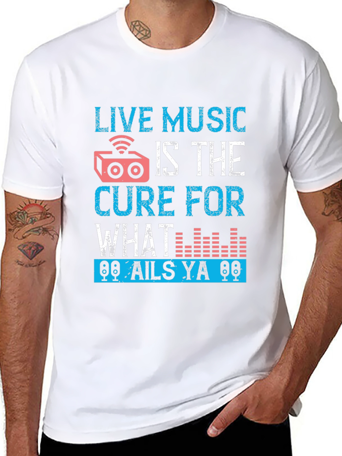 Live Music Cure Graphic T-Shirt