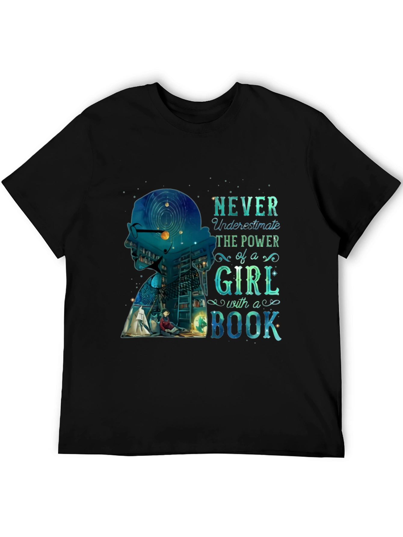 Empowered Girl Bookworm Graphic Tee