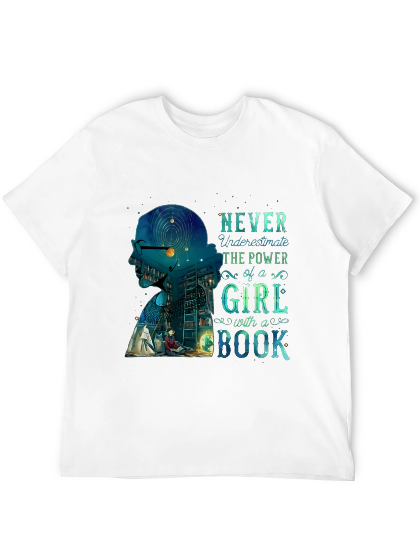 Empowered Girl Bookworm Graphic Tee