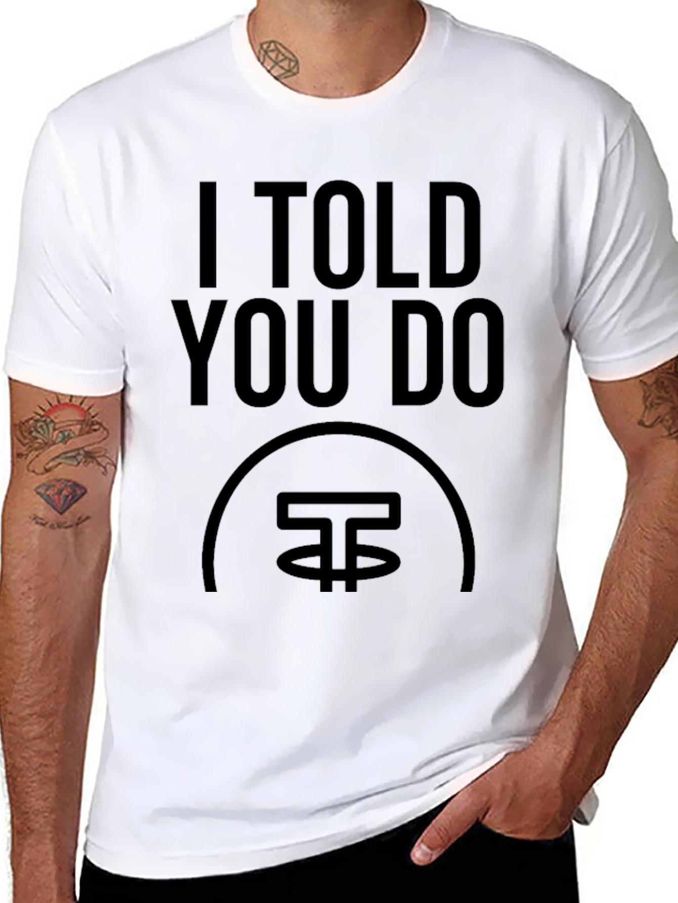 I Told You Do Crypto T-Shirt - Black