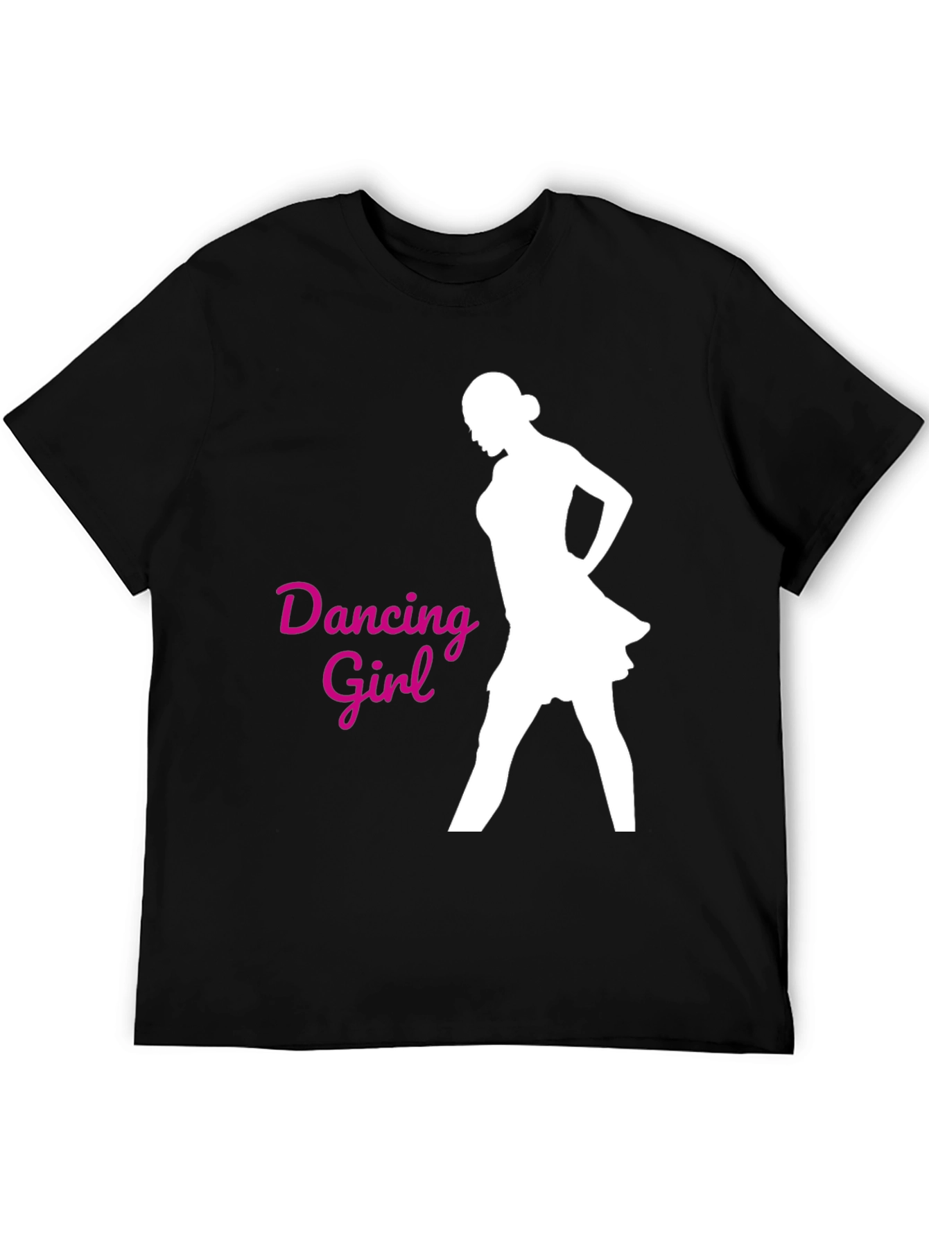 Dancing Girl Graphic Tee - Black