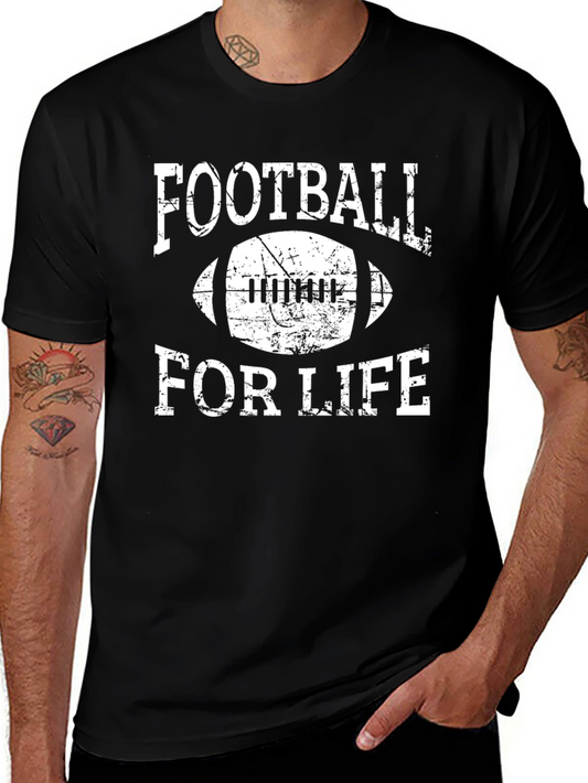 Football for Life Graphic Tee - Black T-Shirt