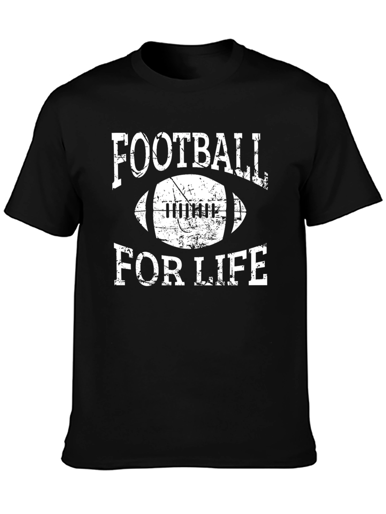 Football for Life Graphic Tee - Black T-Shirt