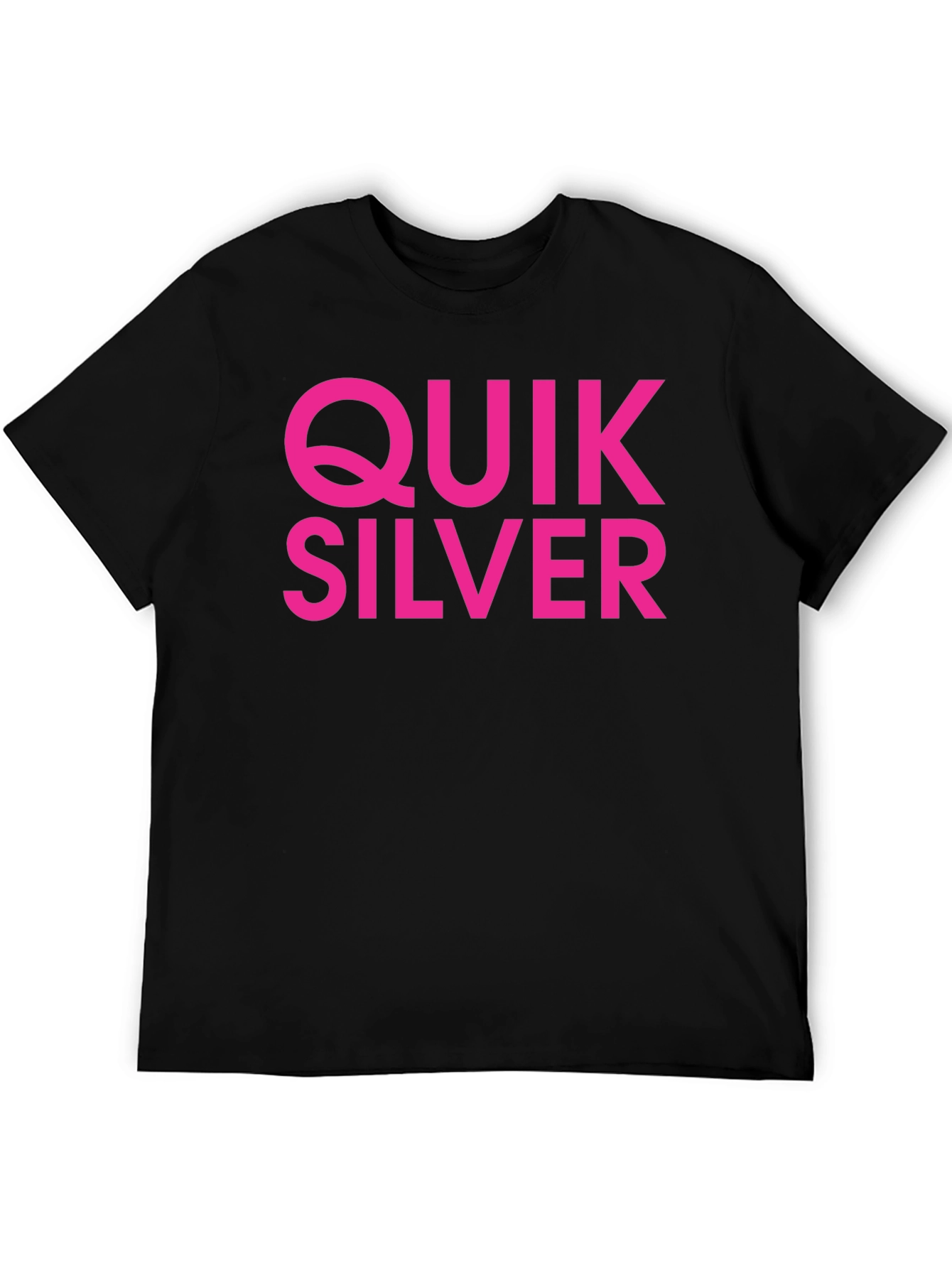 Quiksilver Graphic Tee - Black Cotton Blend