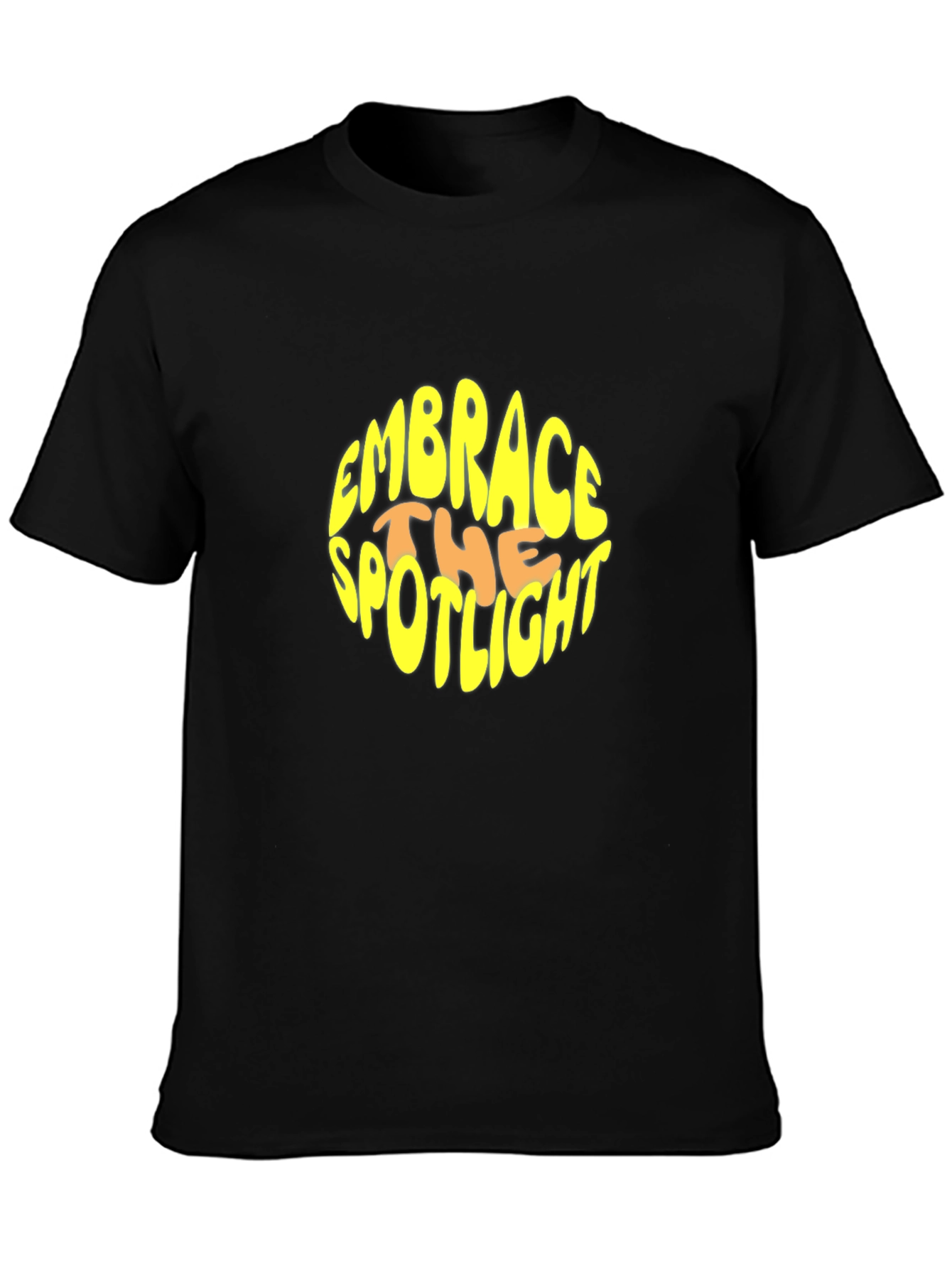 Embrace the Spotlight Black Graphic T-Shirt