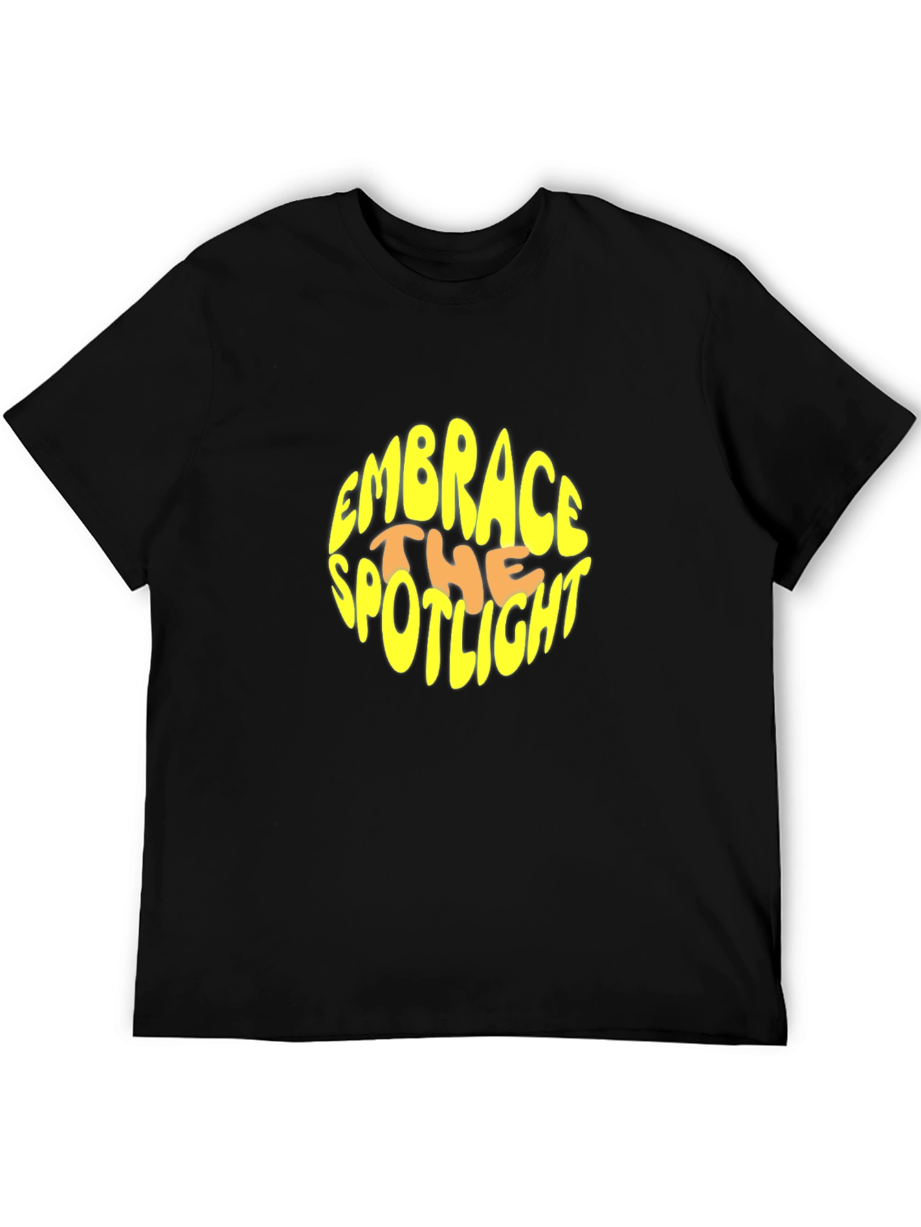 Embrace the Spotlight Black Graphic T-Shirt