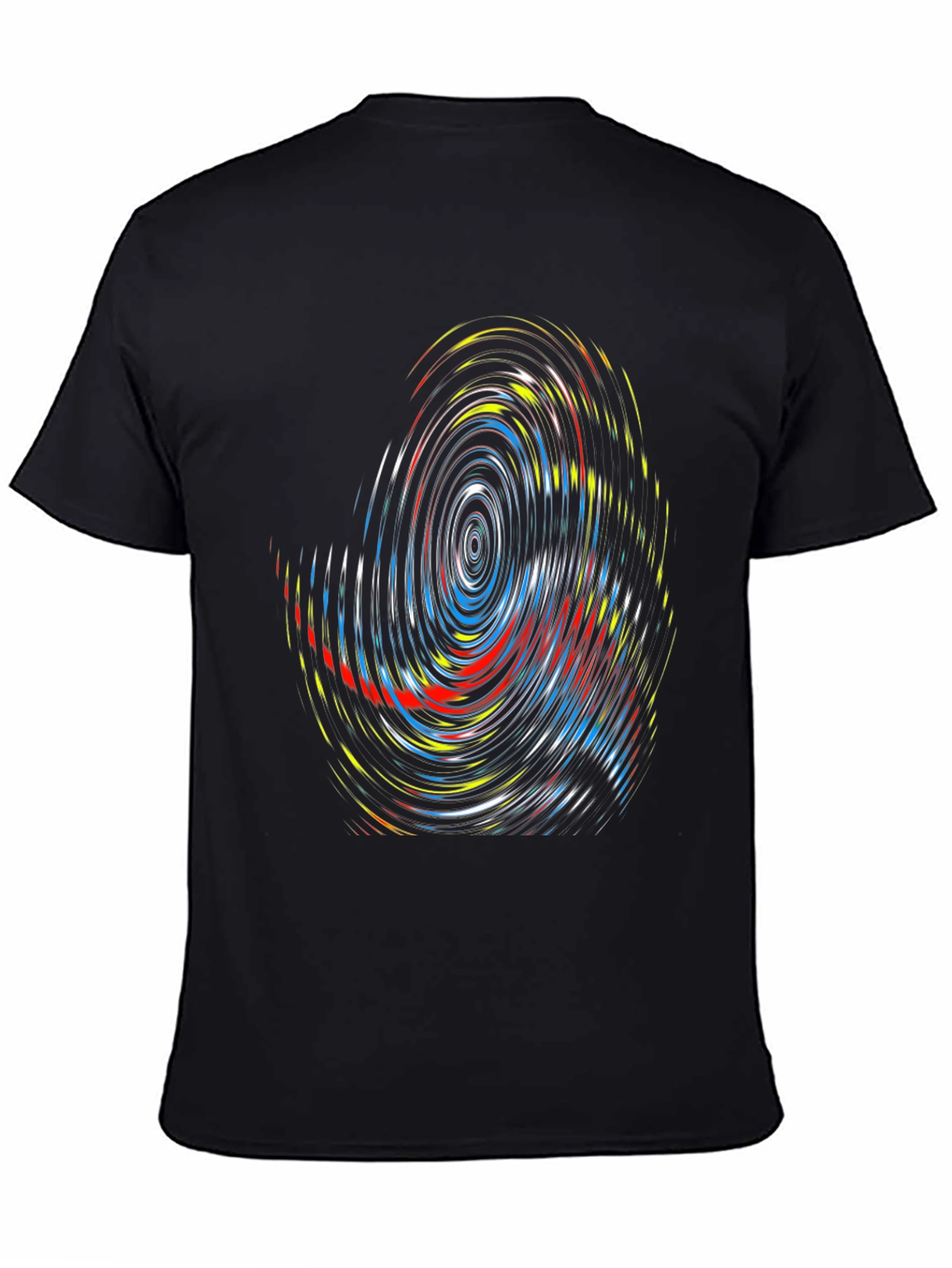 Abstract Swirl Graphic Tee - Modern Design