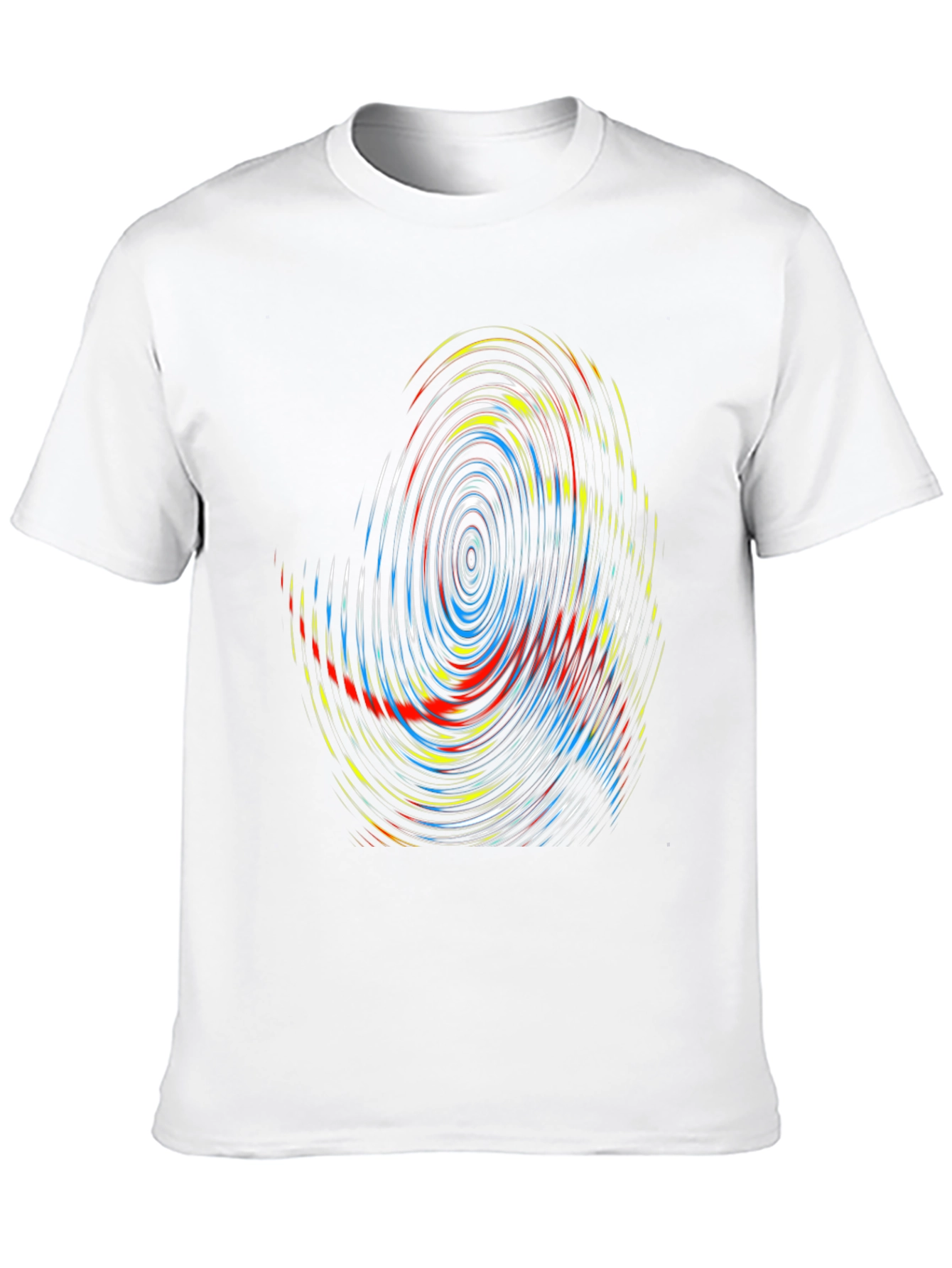 Abstract Swirl Graphic Tee - Modern Design
