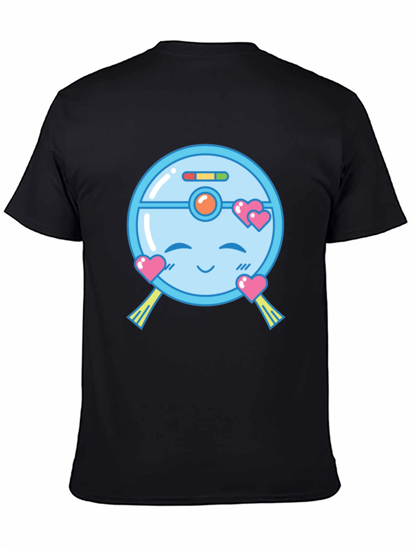 Cute Robot Vacuum Valentines Day T-Shirt