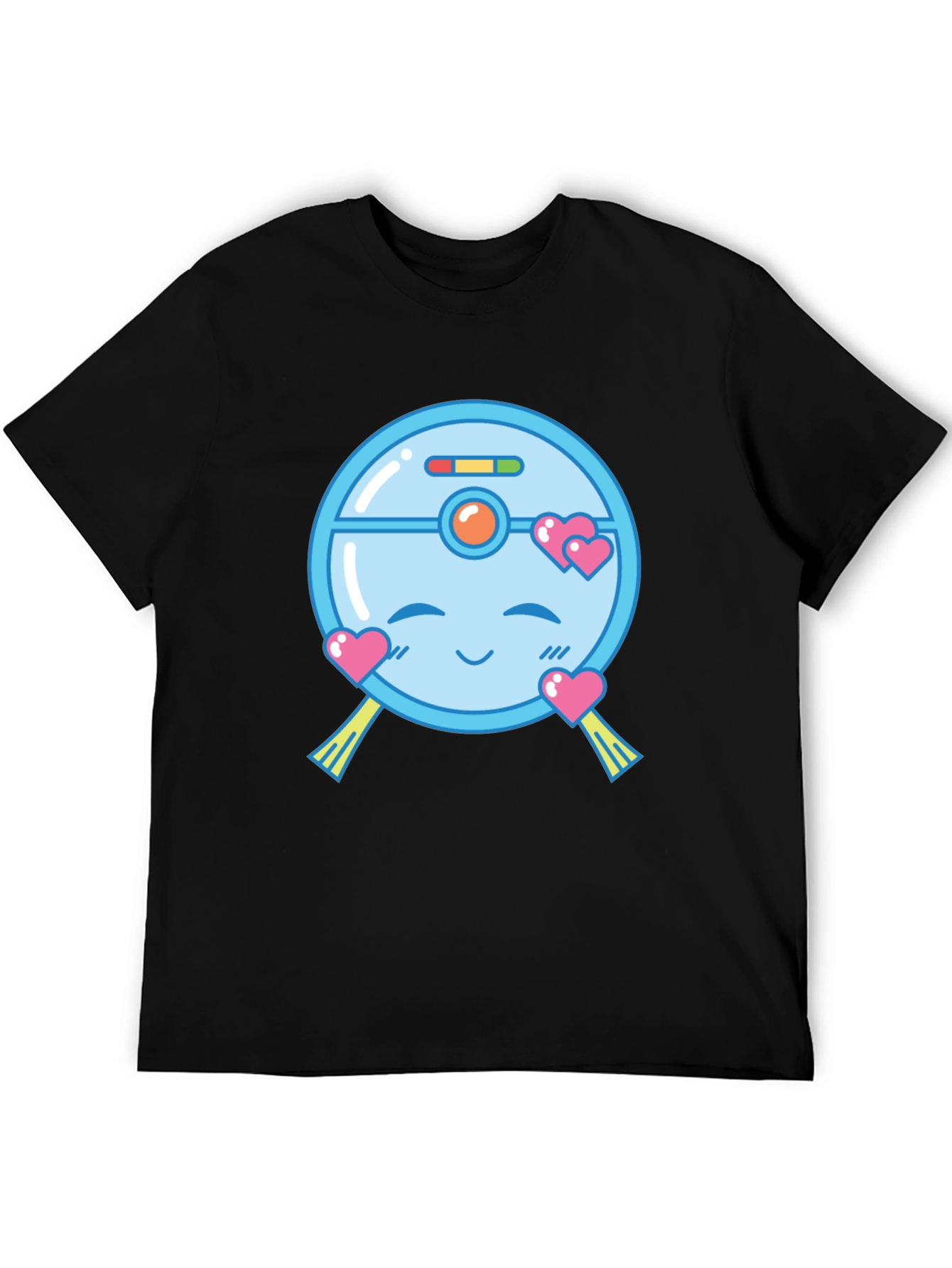Cute Robot Vacuum Valentines Day T-Shirt