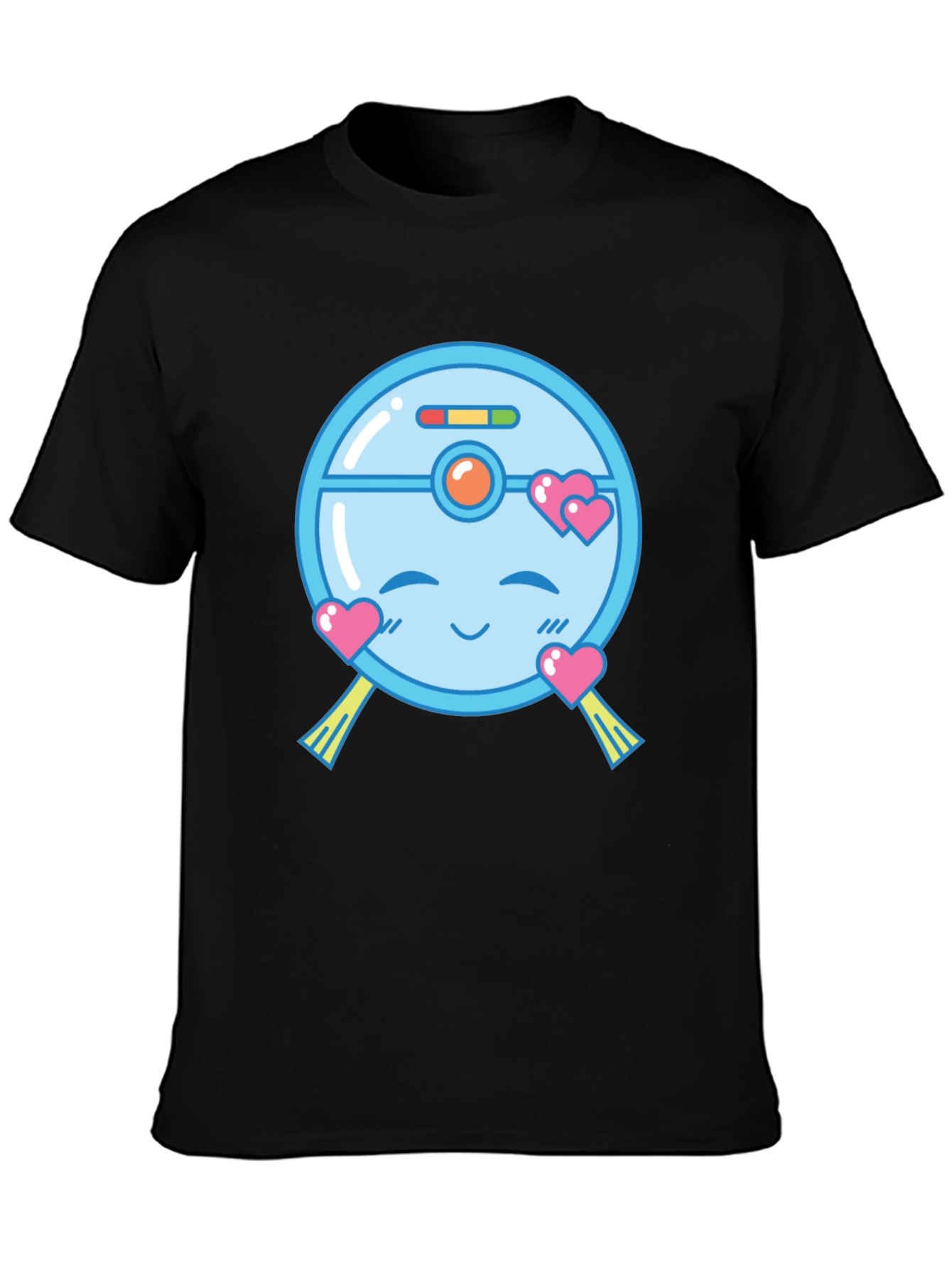 Cute Robot Vacuum Valentines Day T-Shirt