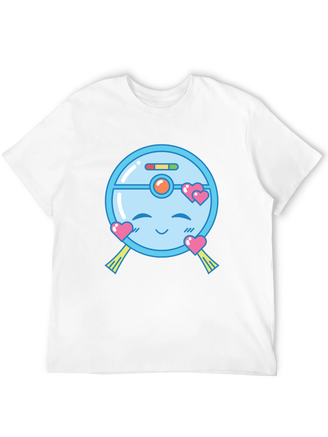 Cute Robot Vacuum Valentines Day T-Shirt