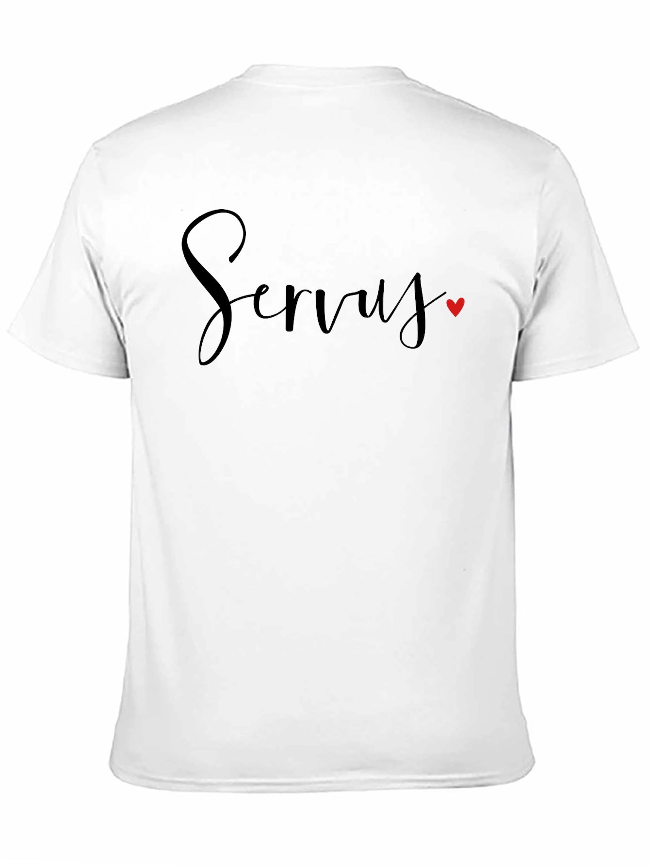 Servus Heart Tee - Stylish Black T-Shirt