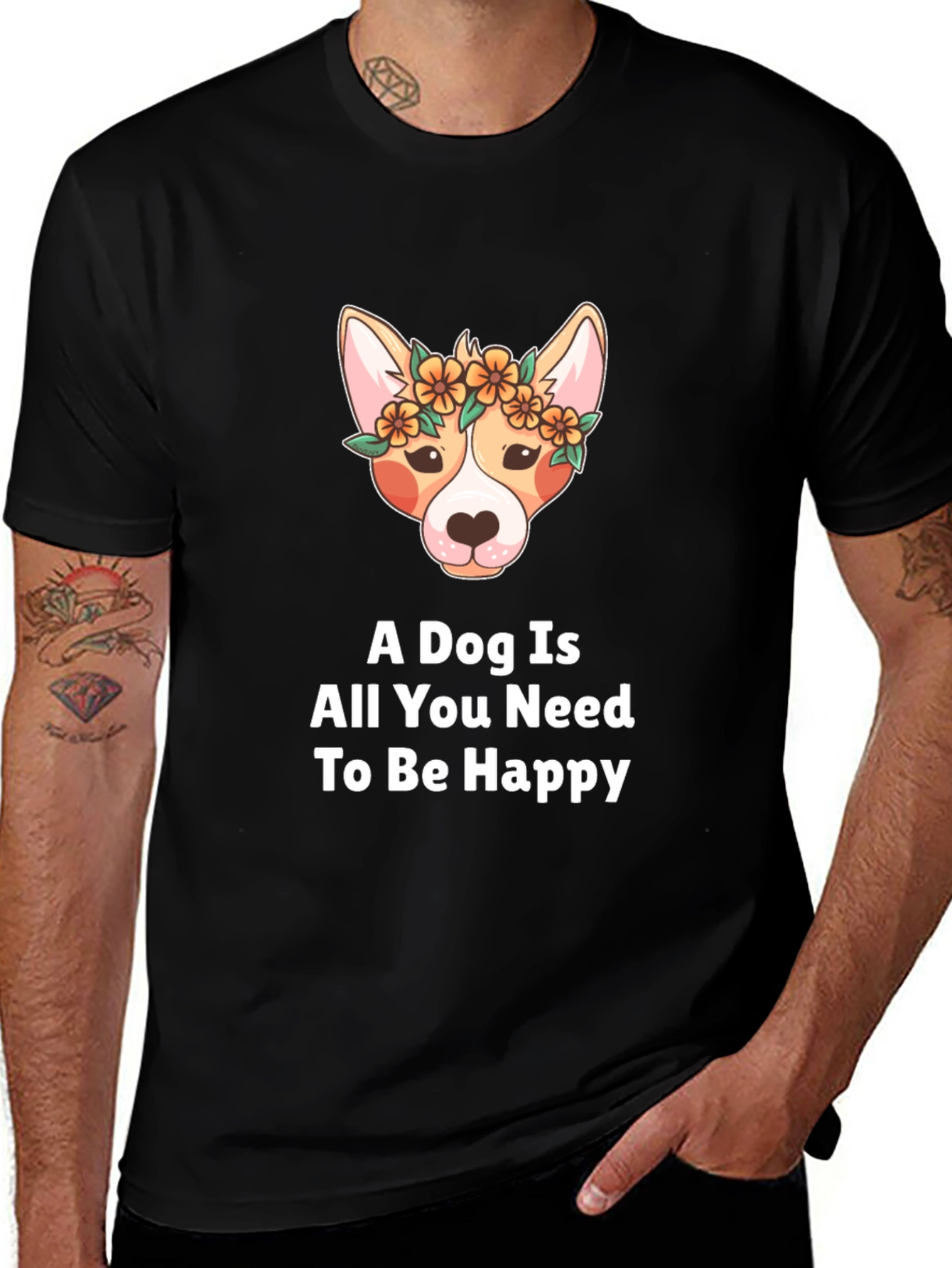Dog Is All You Need T-Shirt - Black