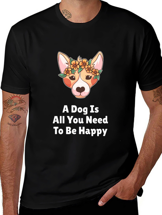 Dog Is All You Need T-Shirt - Black