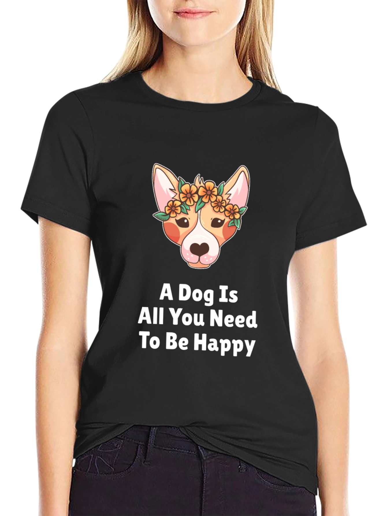 Dog Is All You Need T-Shirt - Black