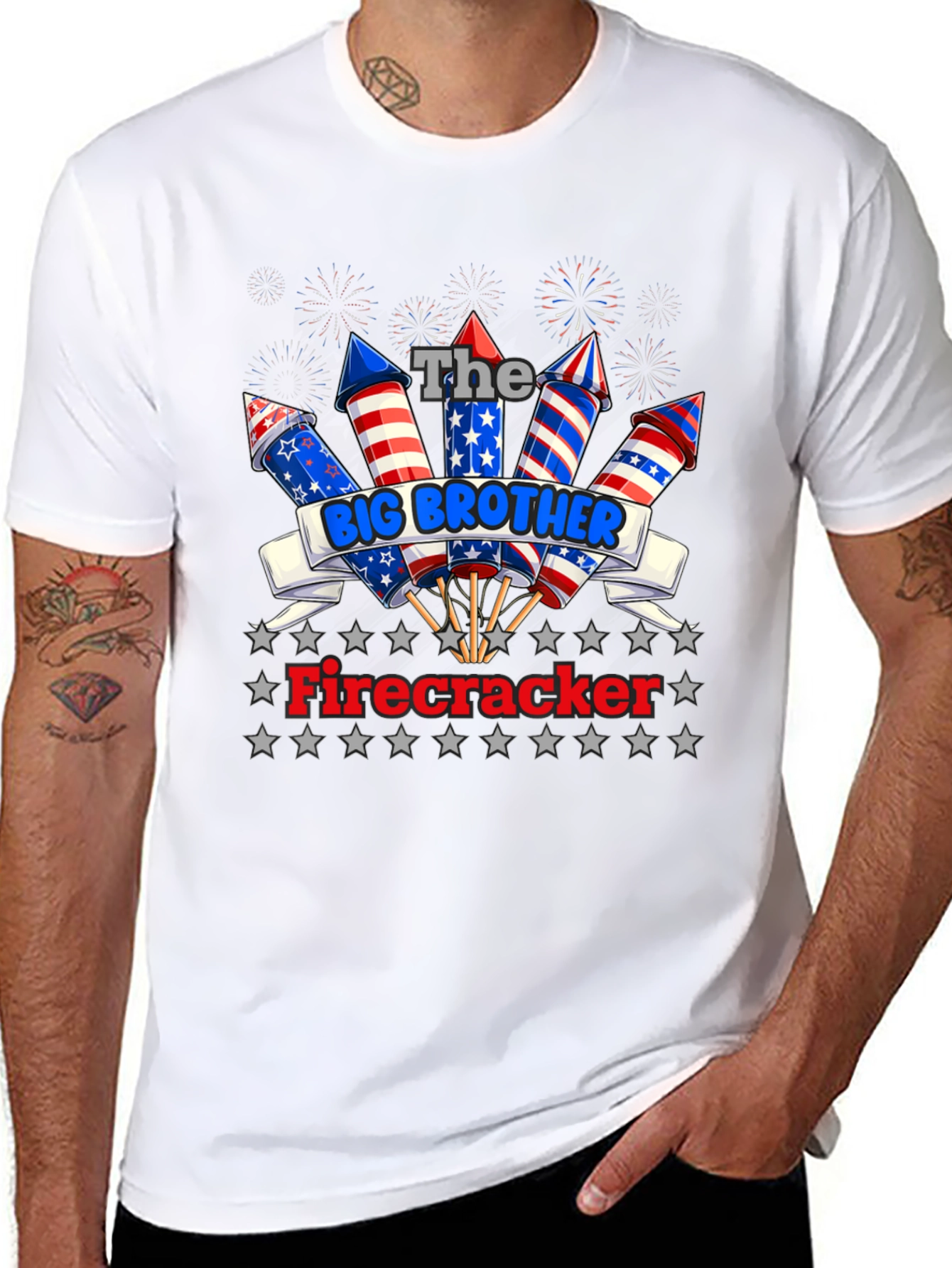 The Big Brother Firecracker Patriotic T-Shirt