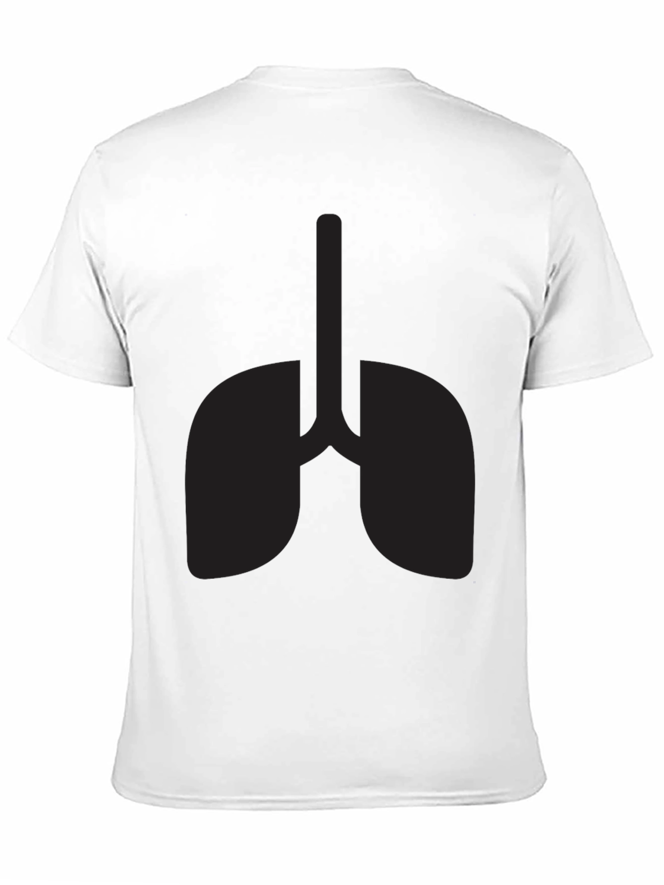 Lungs Graphic Black Tee - Breathe Easy Style