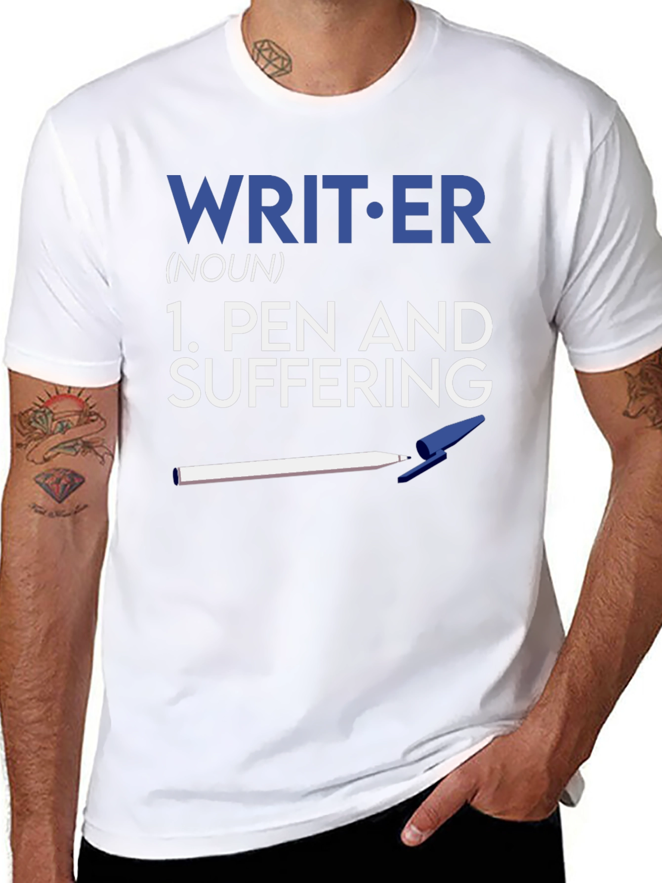 Writer Definition Graphic T-Shirt - Pen and Suffering