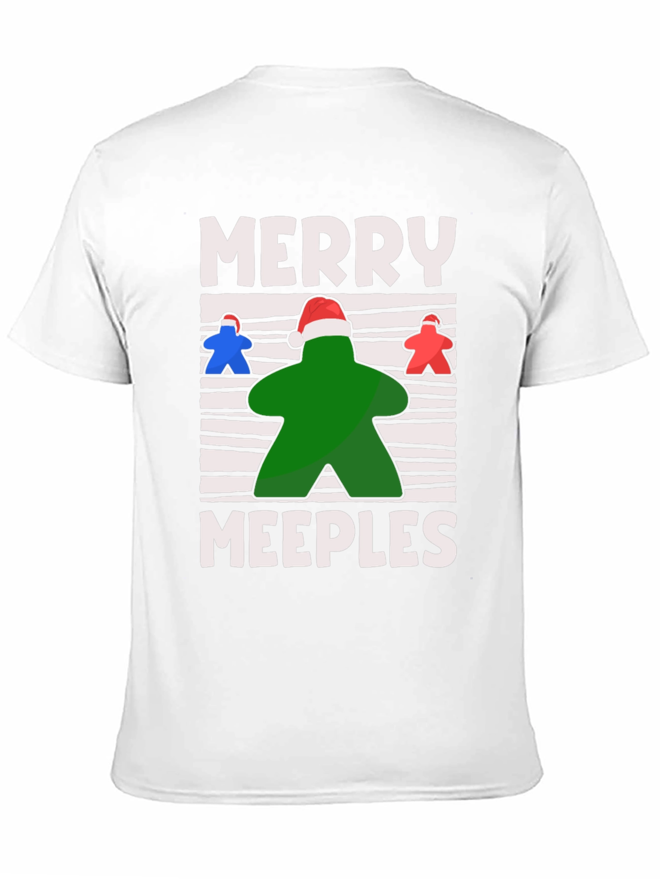 Merry Meeples Christmas Board Game T-Shirt