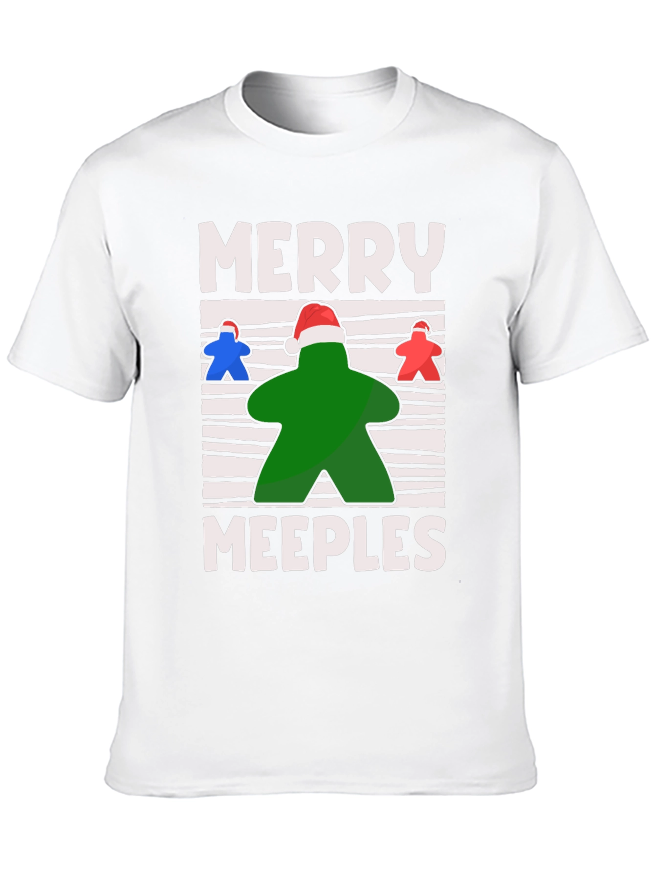 Merry Meeples Christmas Board Game T-Shirt