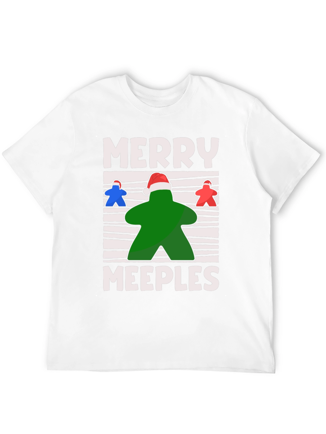 Merry Meeples Christmas Board Game T-Shirt