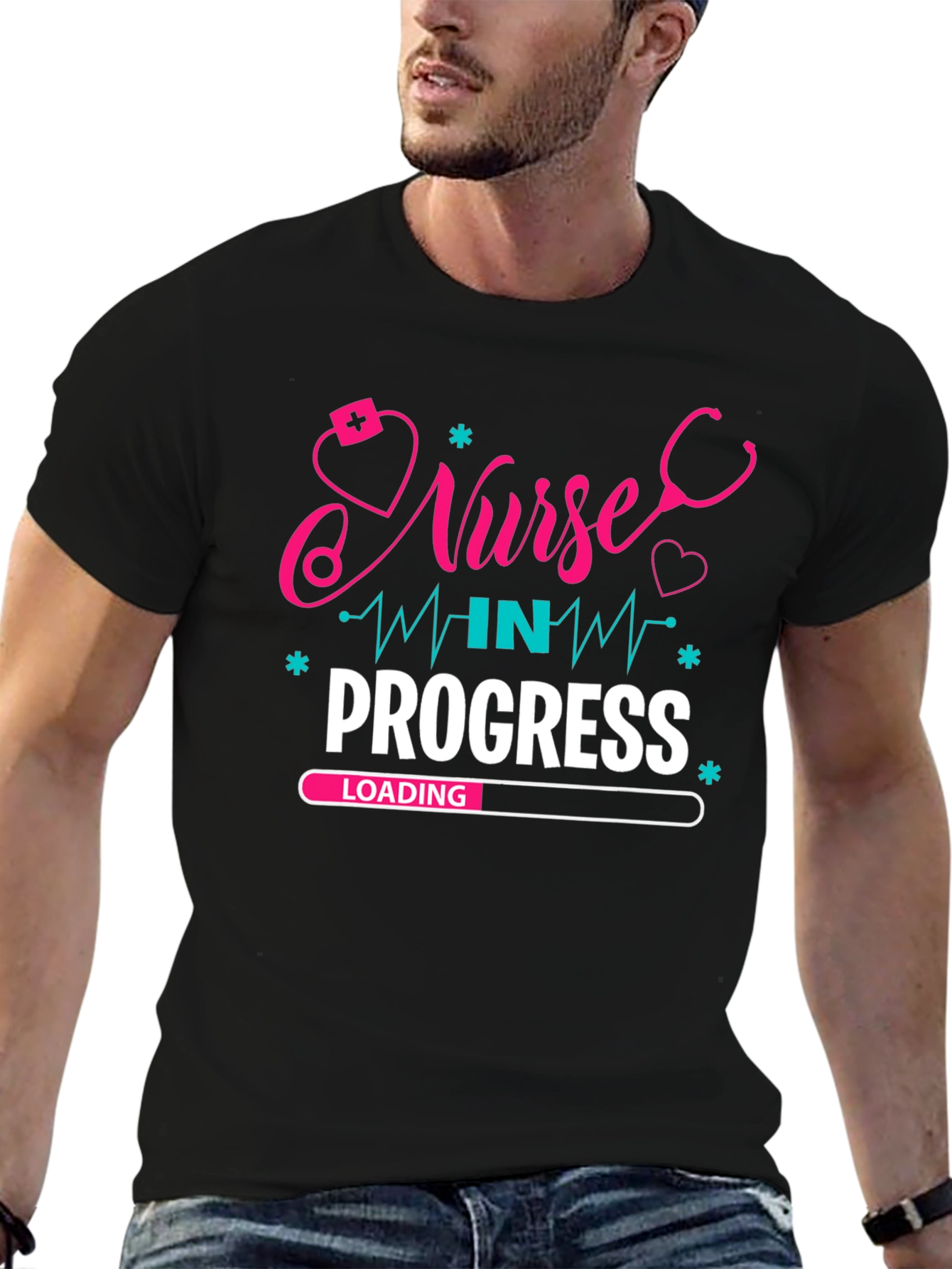 Nurse in Progress Graphic T-Shirt