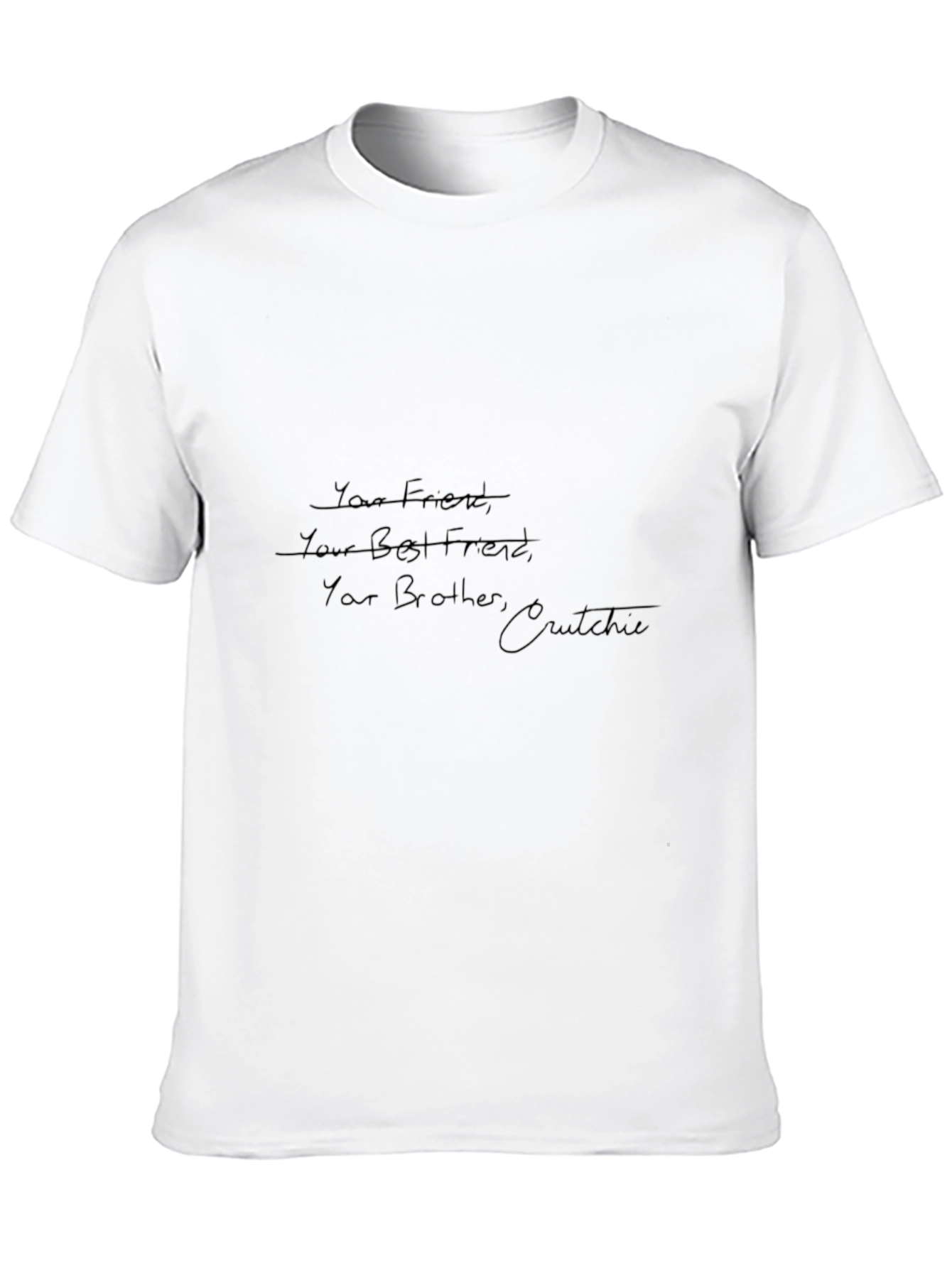 Your Friend Crutchie Tee - Newsies Inspired Black T-Shirt