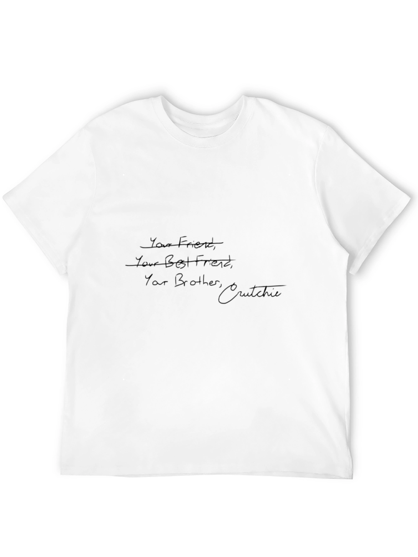 Your Friend Crutchie Tee - Newsies Inspired Black T-Shirt