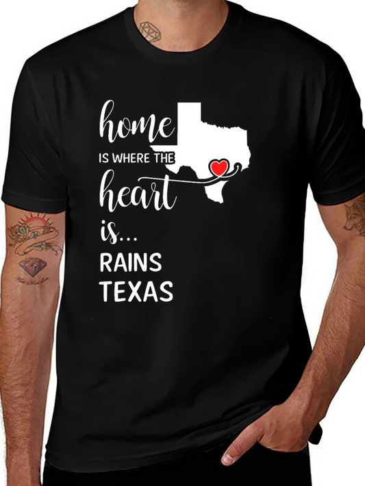 Home Is Where The Heart Is Texas T-Shirt