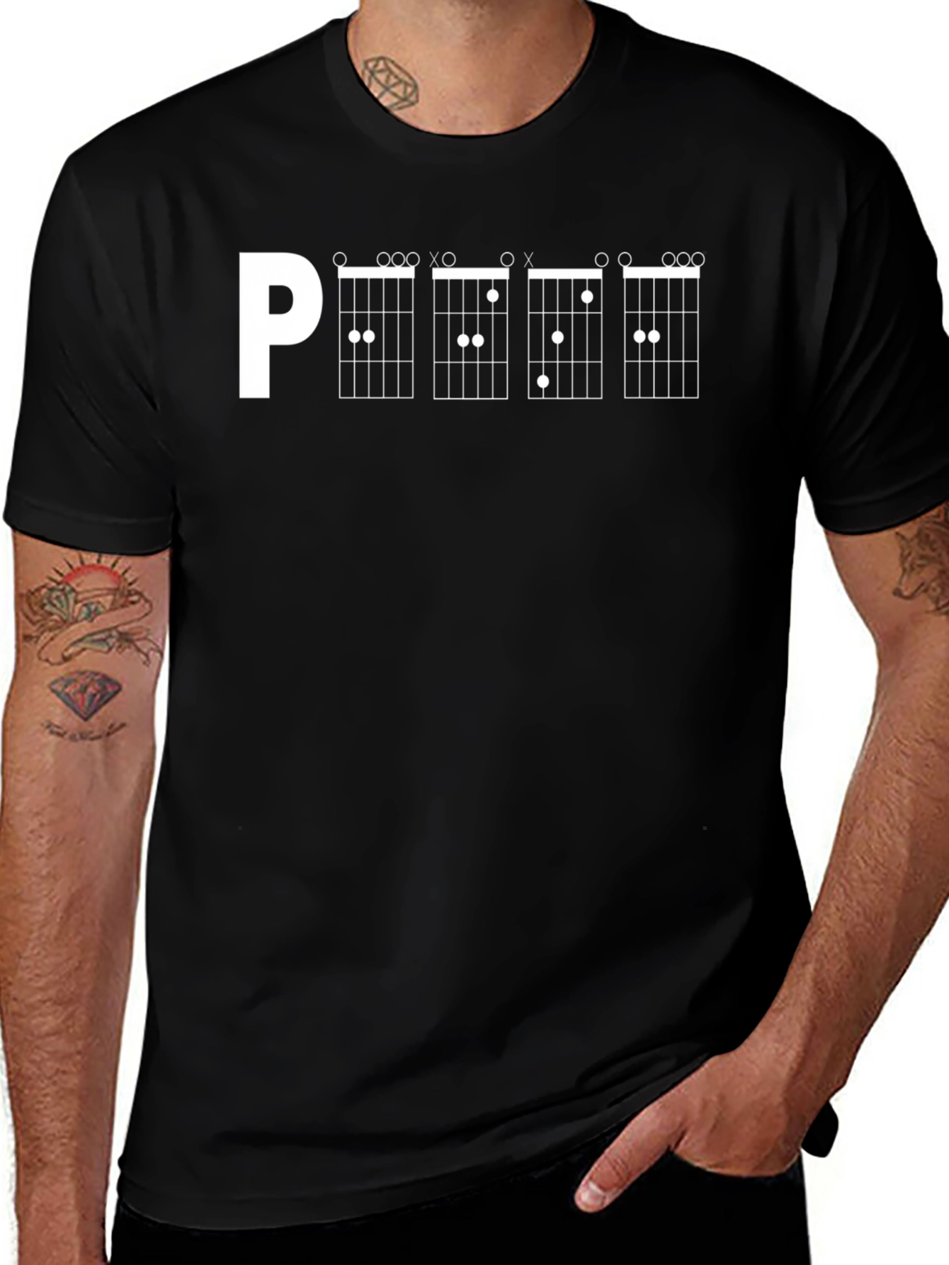 Guitar Chord T-Shirt - Musician Graphic Tee