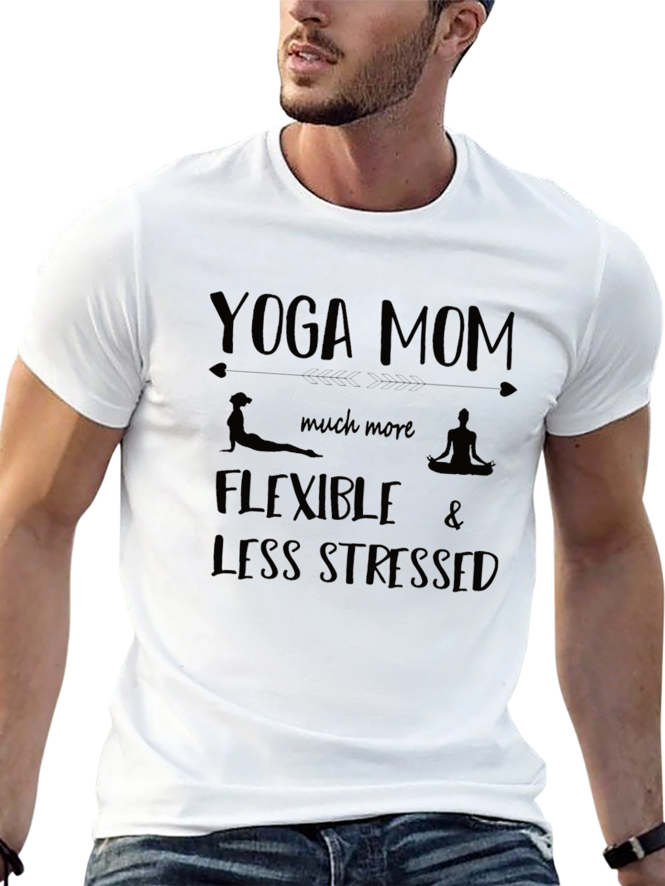 Yoga Mom Flexible Stressed Graphic T-Shirt