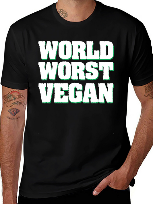 Worlds Worst Vegan T-Shirt - Funny Novelty Tee
