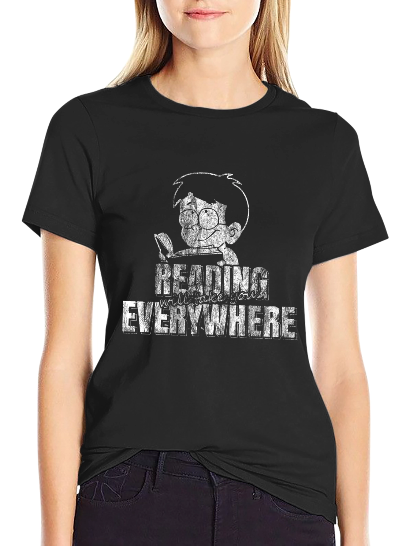 Reading Everywhere Graphic T-Shirt