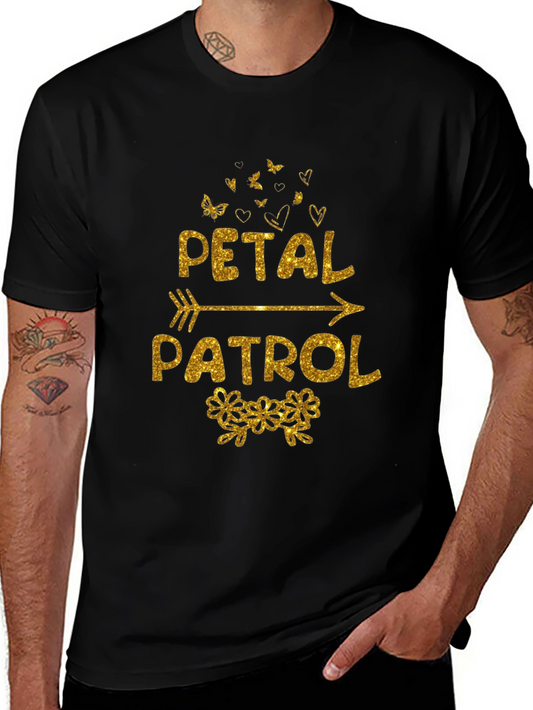 Petal Patrol Graphic Tee - Floral Wedding Crew Shirt