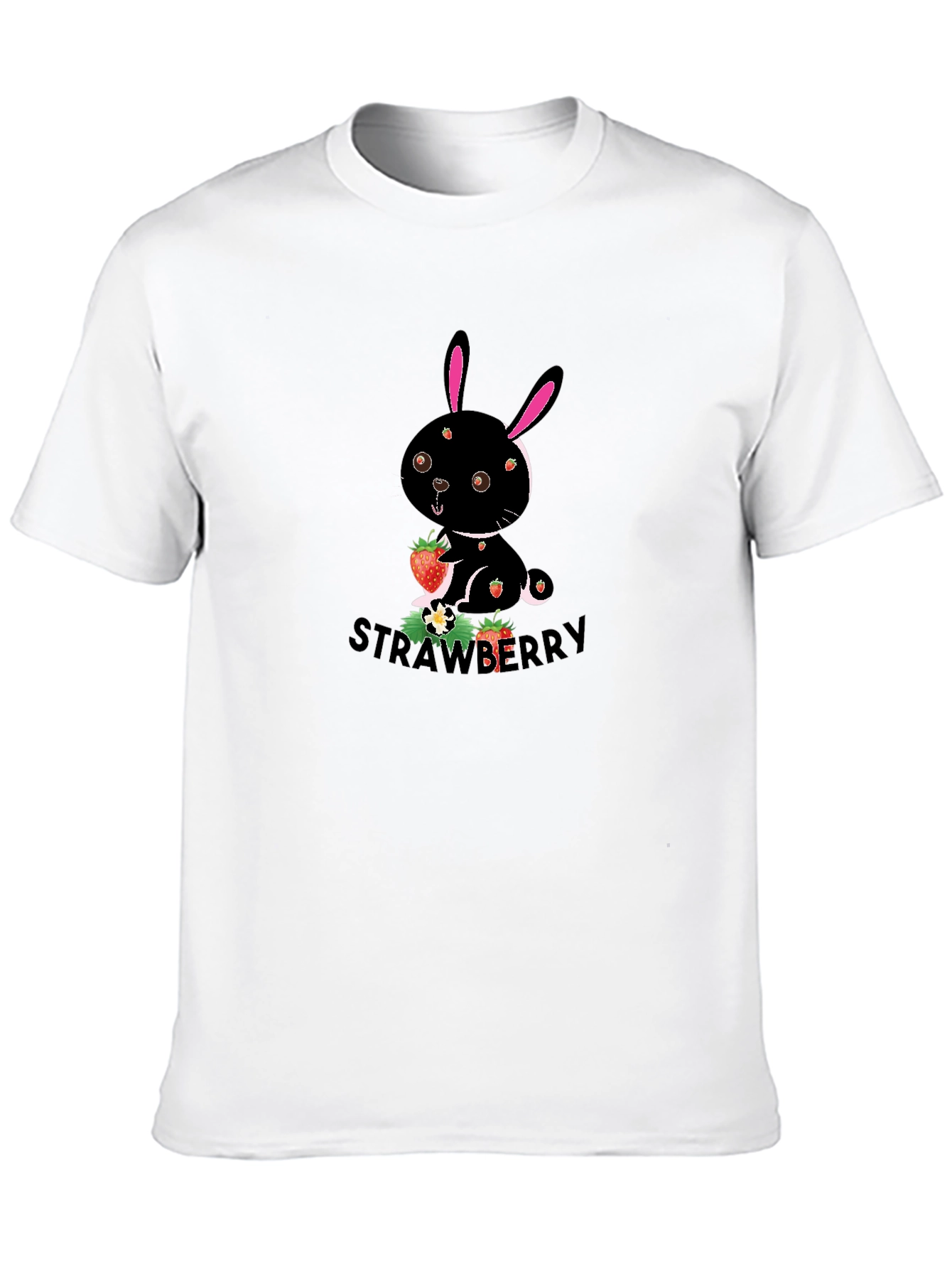 Strawberry Bunny Graphic T-Shirt