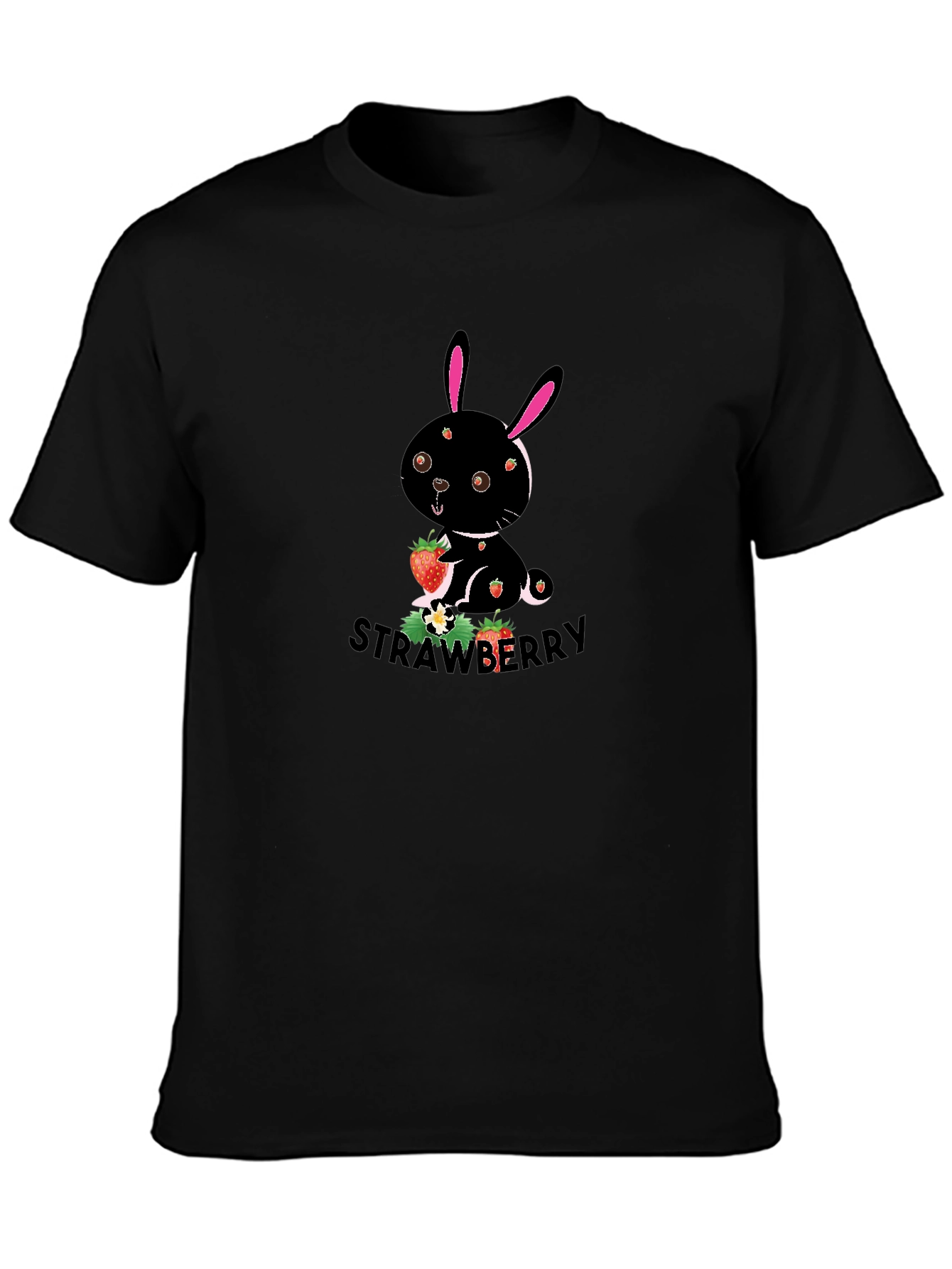 Strawberry Bunny Graphic T-Shirt