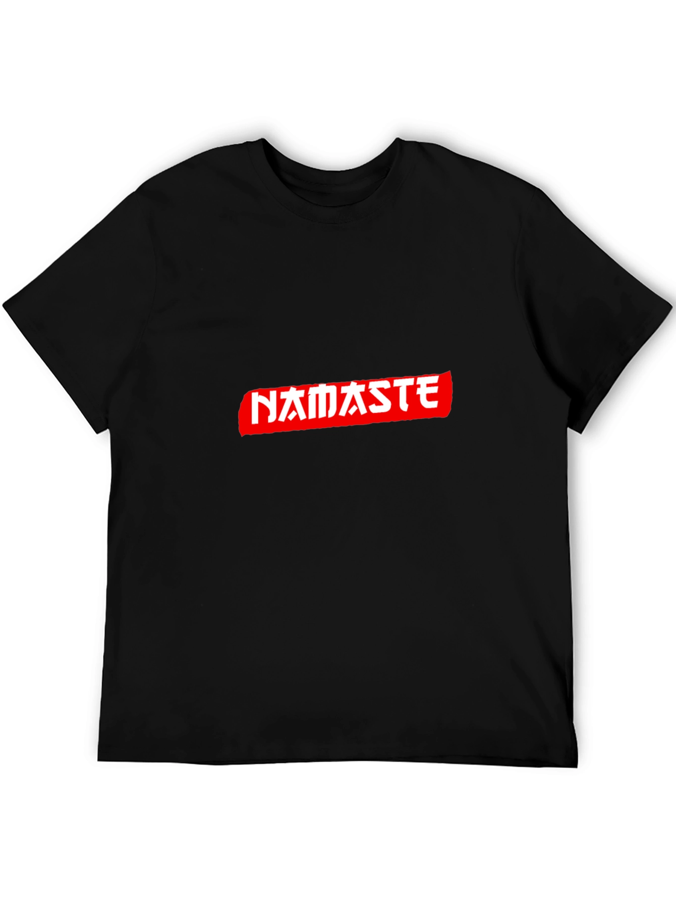 Namaste Graphic Tee - Casual Black T-Shirt
